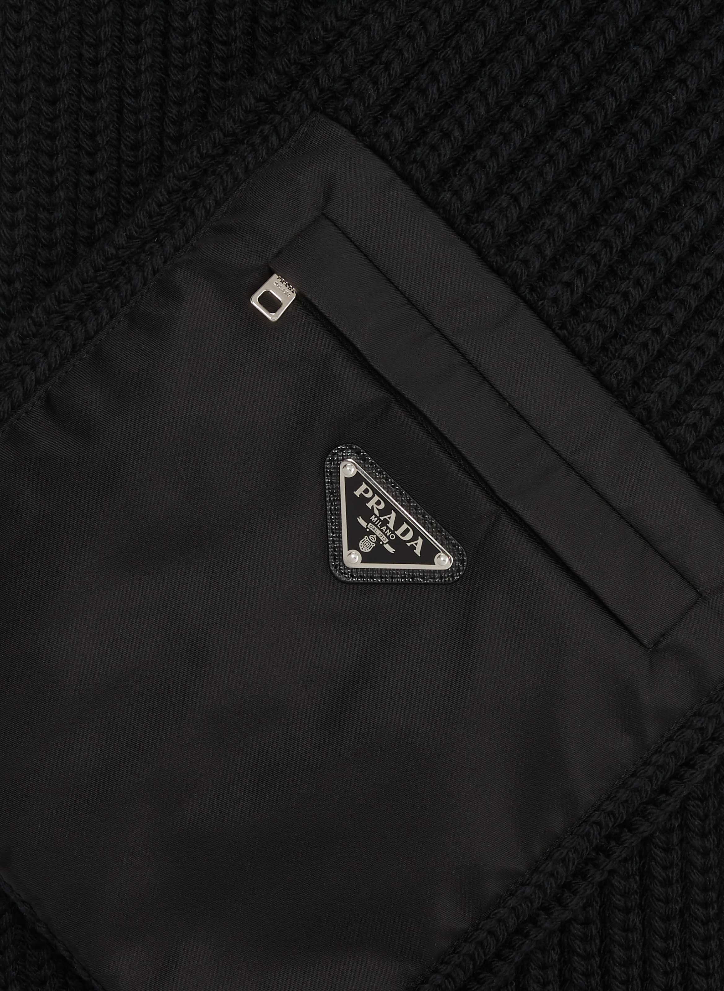 Écharpe avec poche en laine