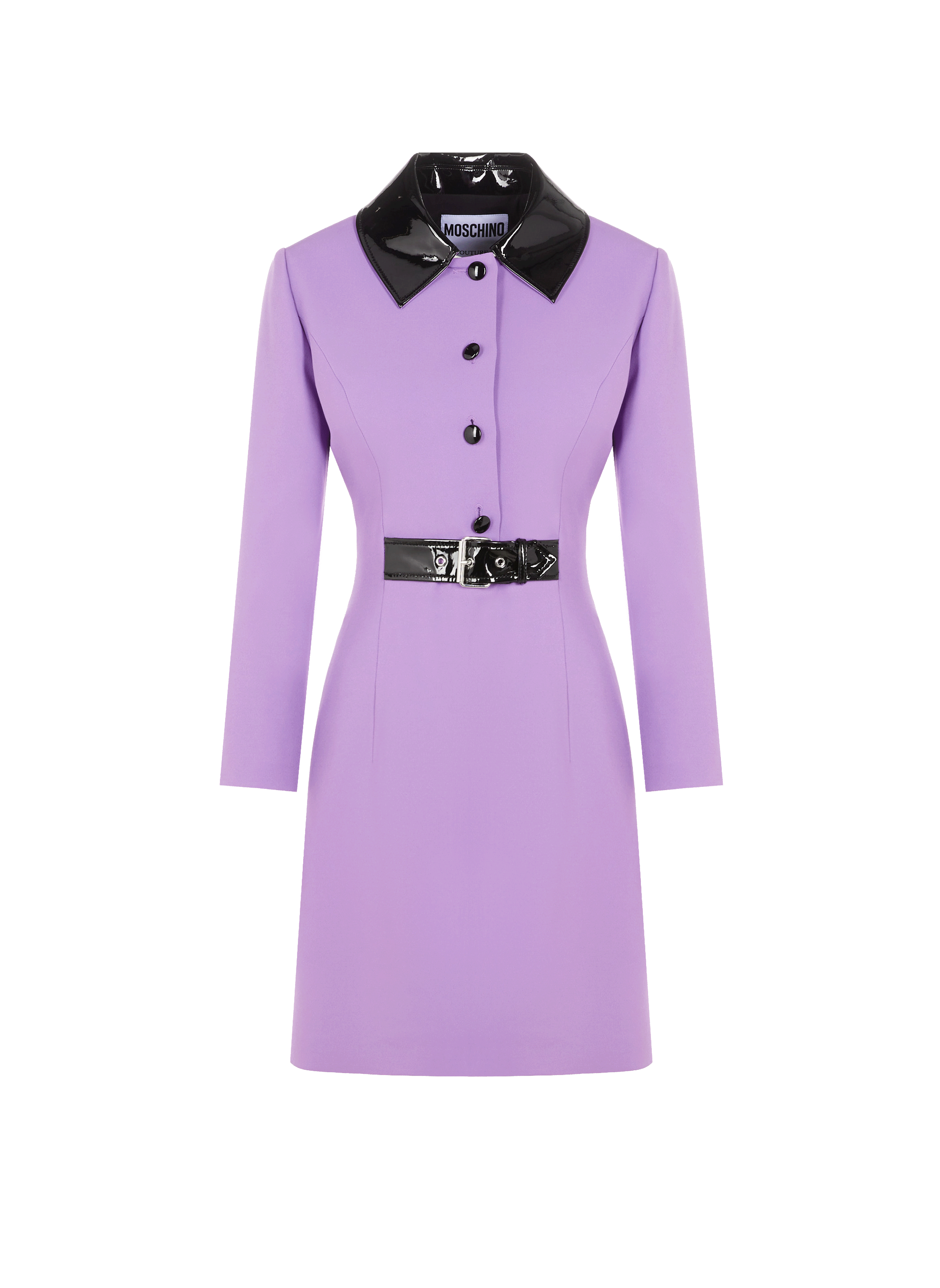 Robe avec détails vinyle