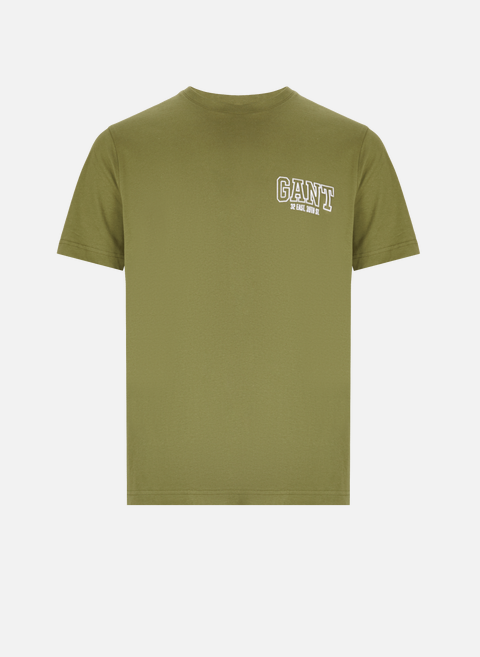 Green cotton T-shirtGANT 