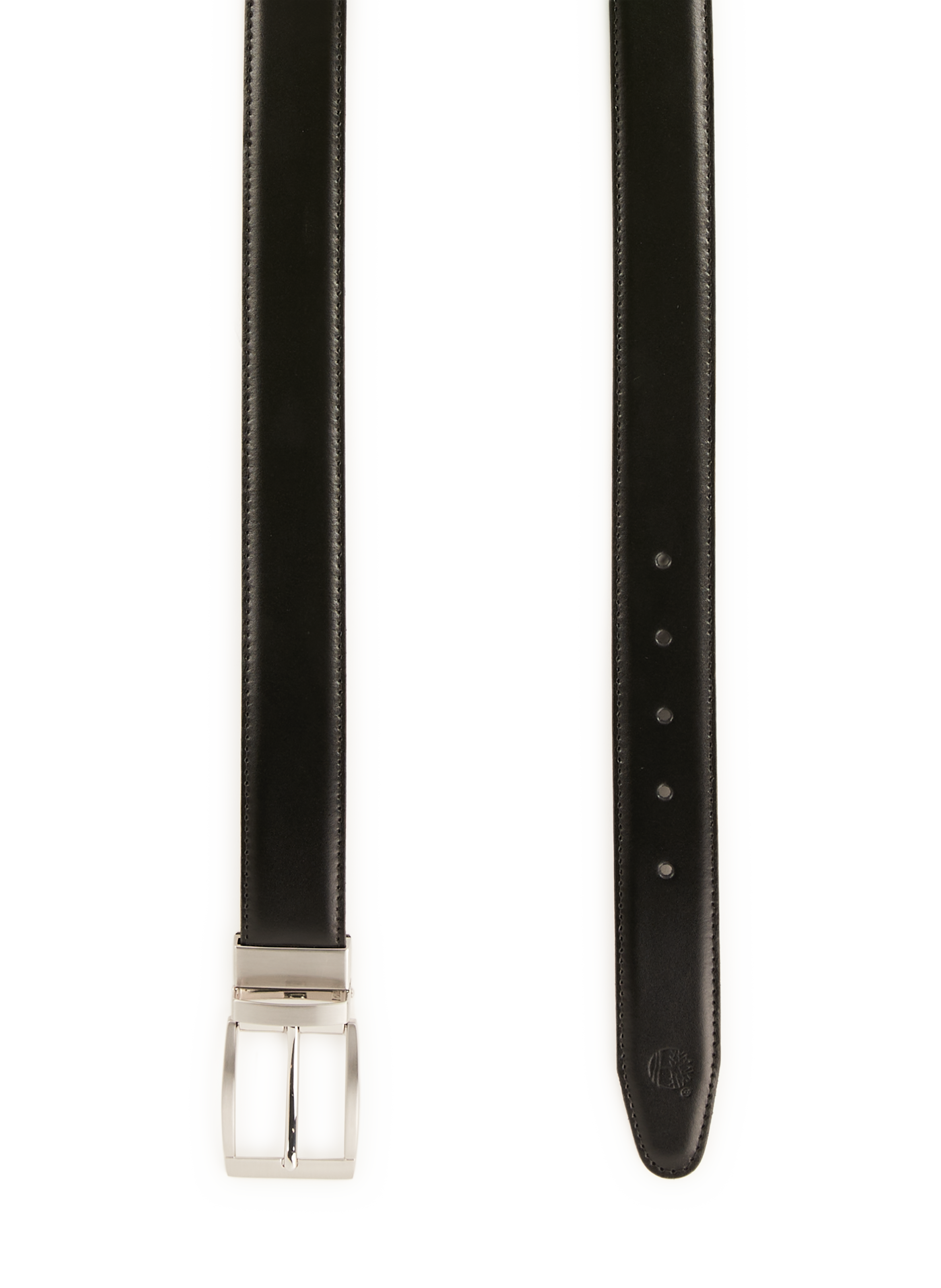 Smooth leather belt TIMBERLAND Brown