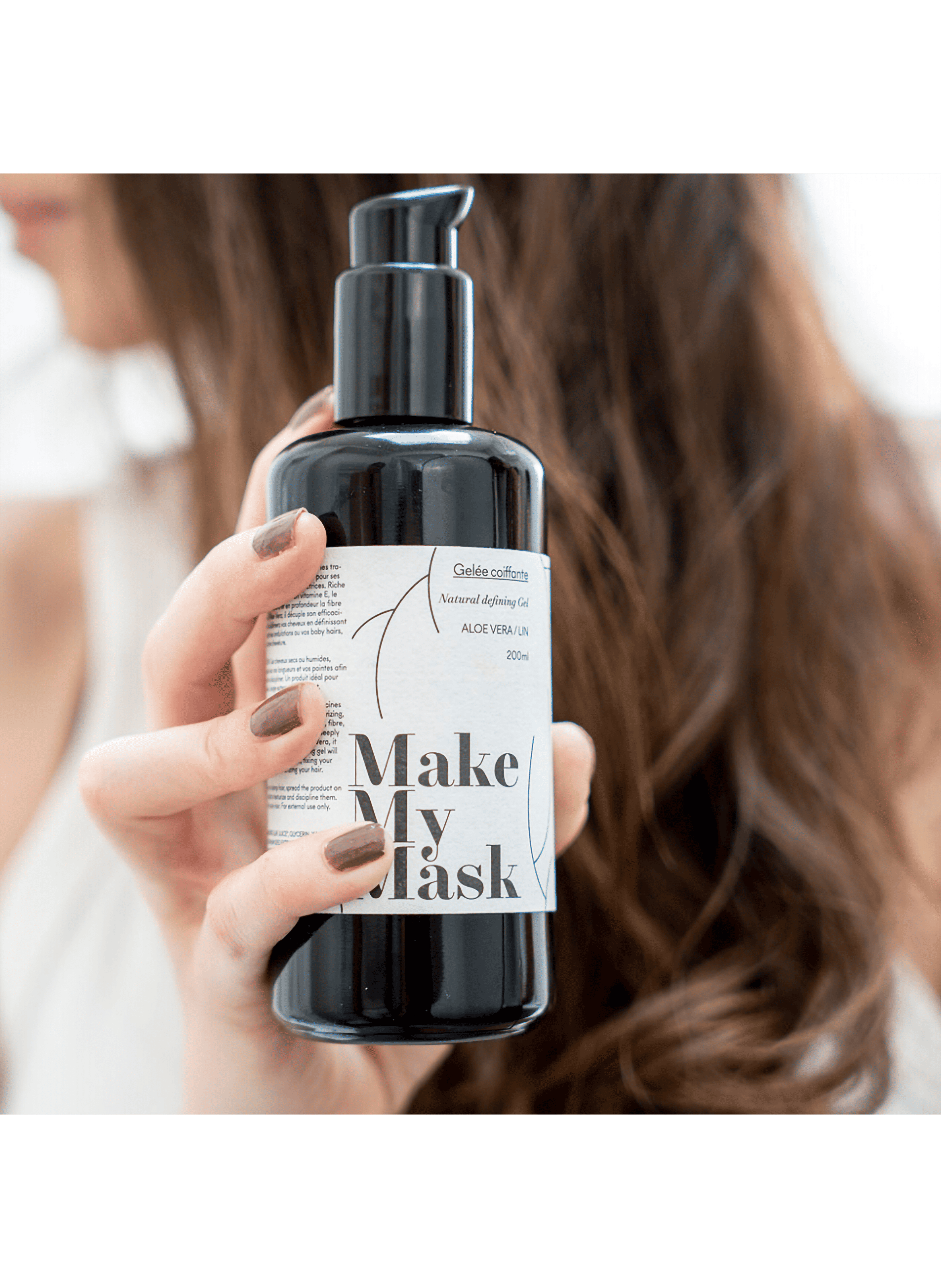 Gelée Coiffante et Hydratante - Aloé Véra et Lin MAKE MY MASK No color