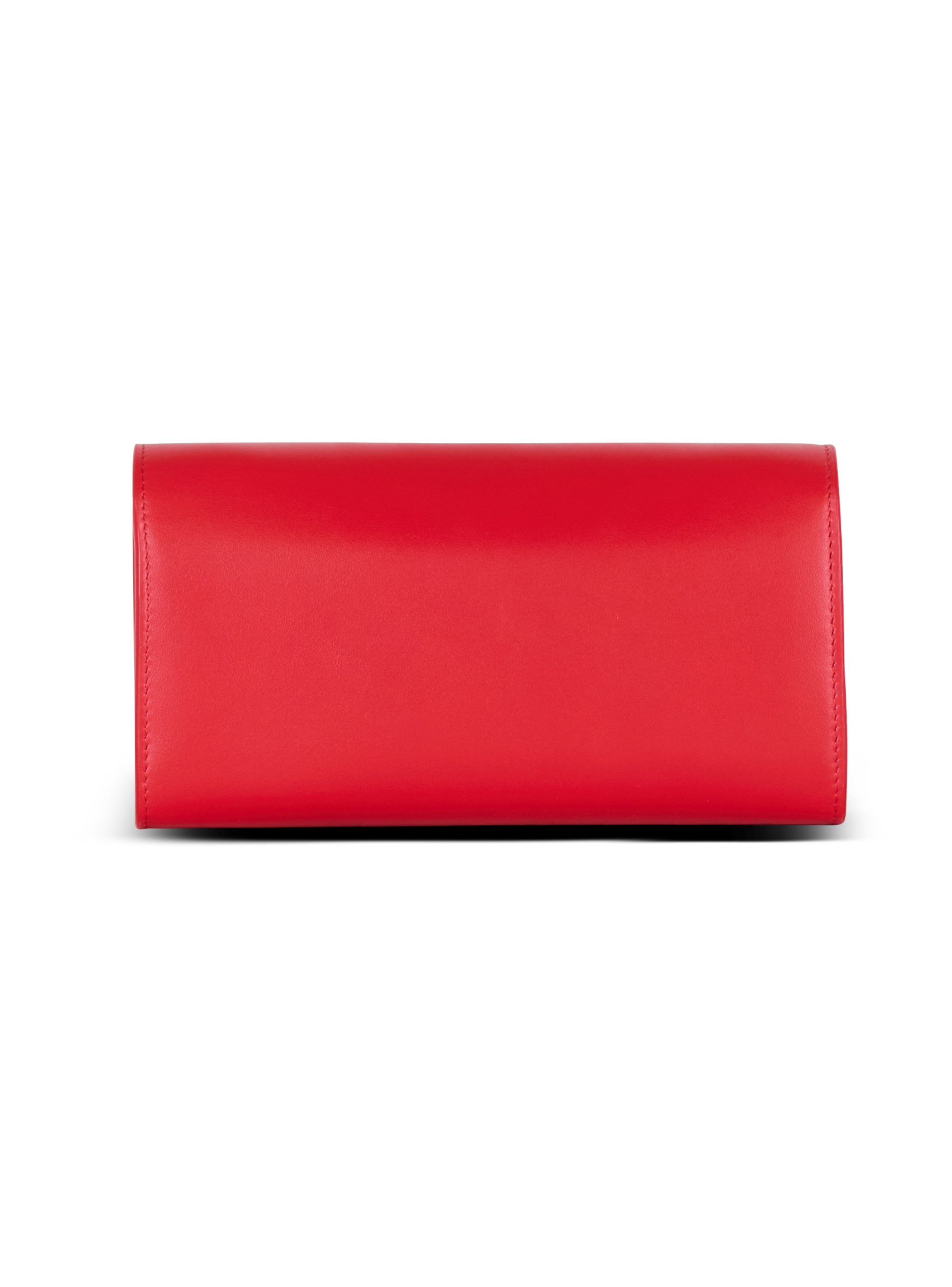 Portefeuille b-buzz en cuir BALMAIN Rouge