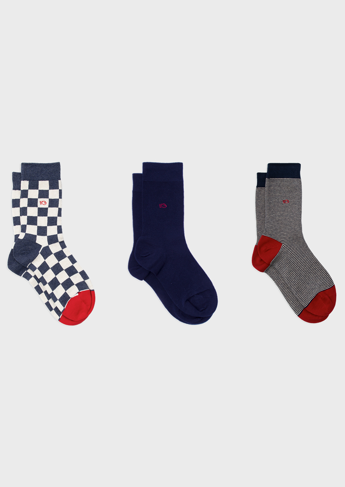 Coffret de 3 chaussettes homme BILLYBELT Bleu