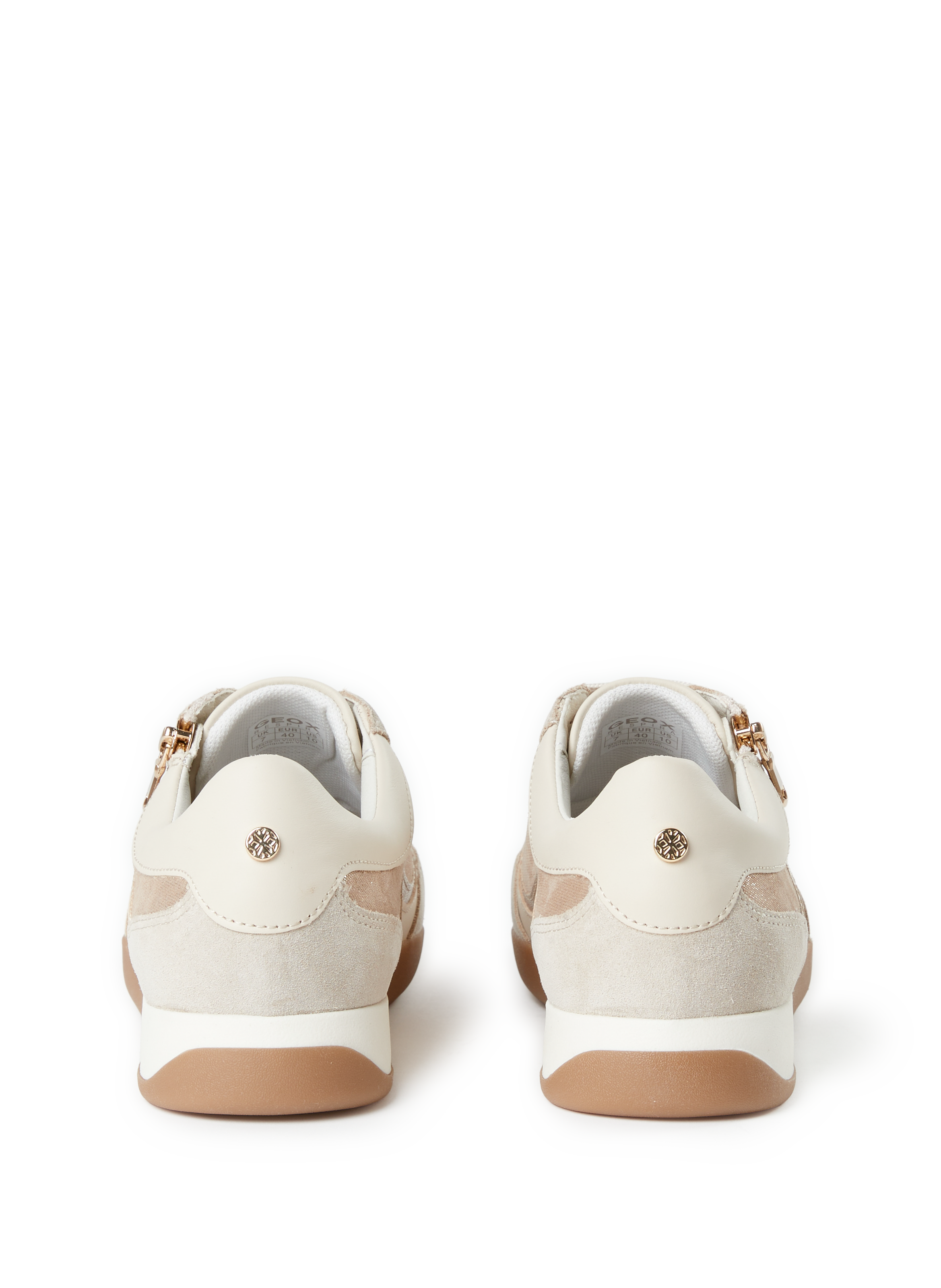 MARYEMY leather mixed sneakers GEOX Pink