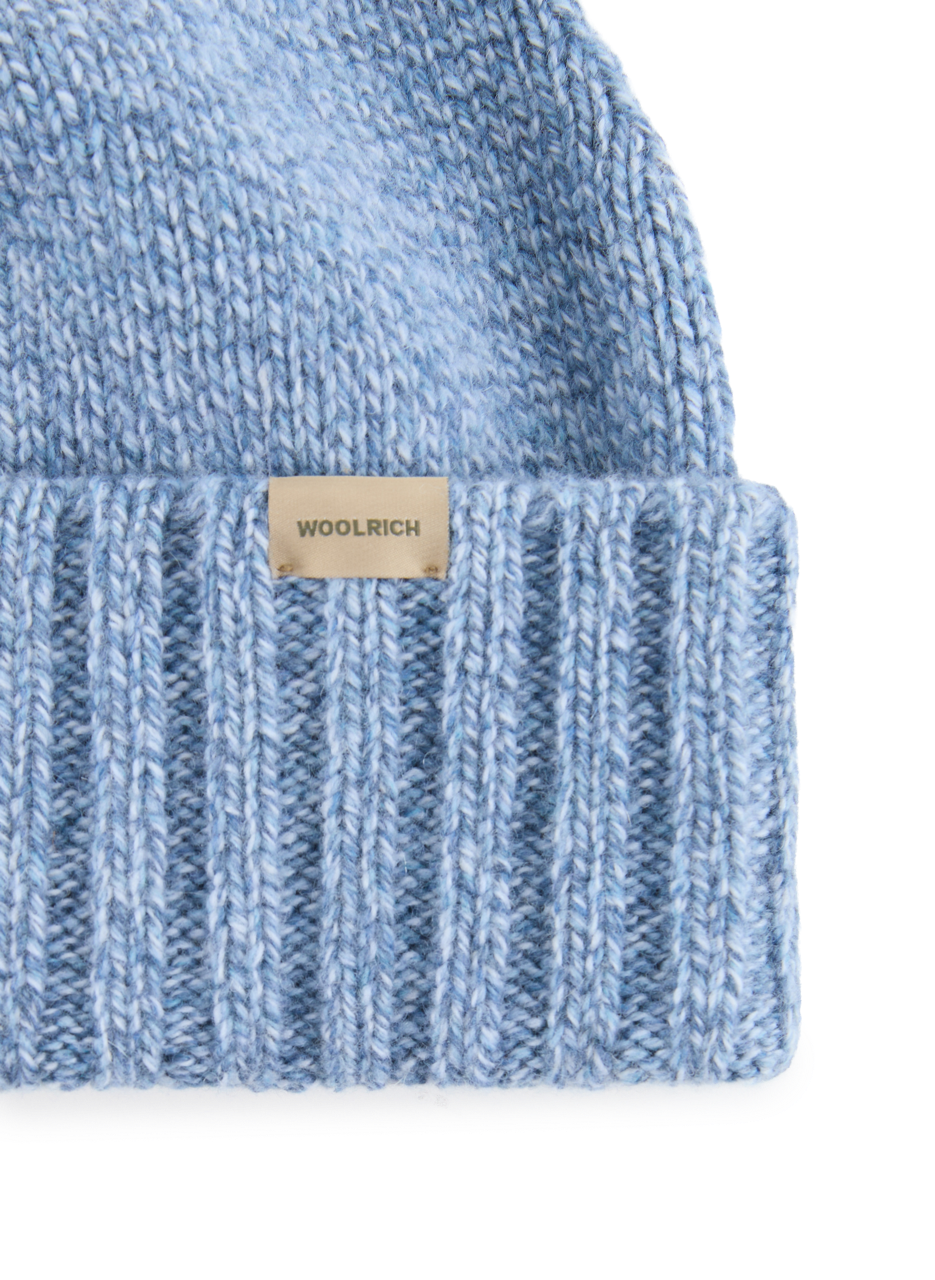 Ribbed wool beanie WOOLRICH Blue
