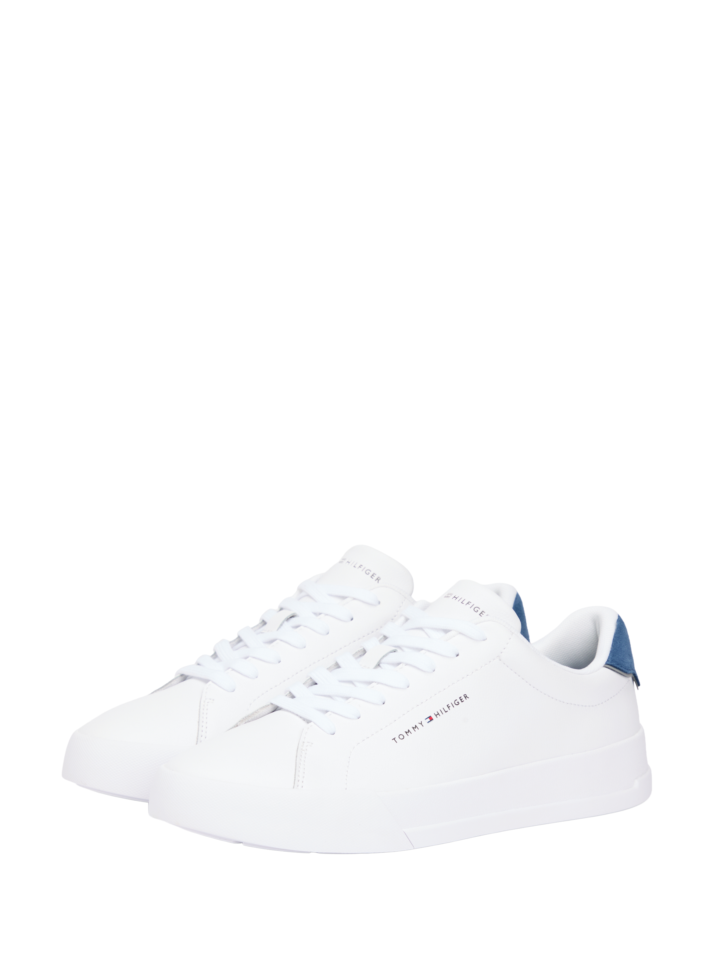 Basket cuir effet grainé TOMMY HILFIGER Blanc