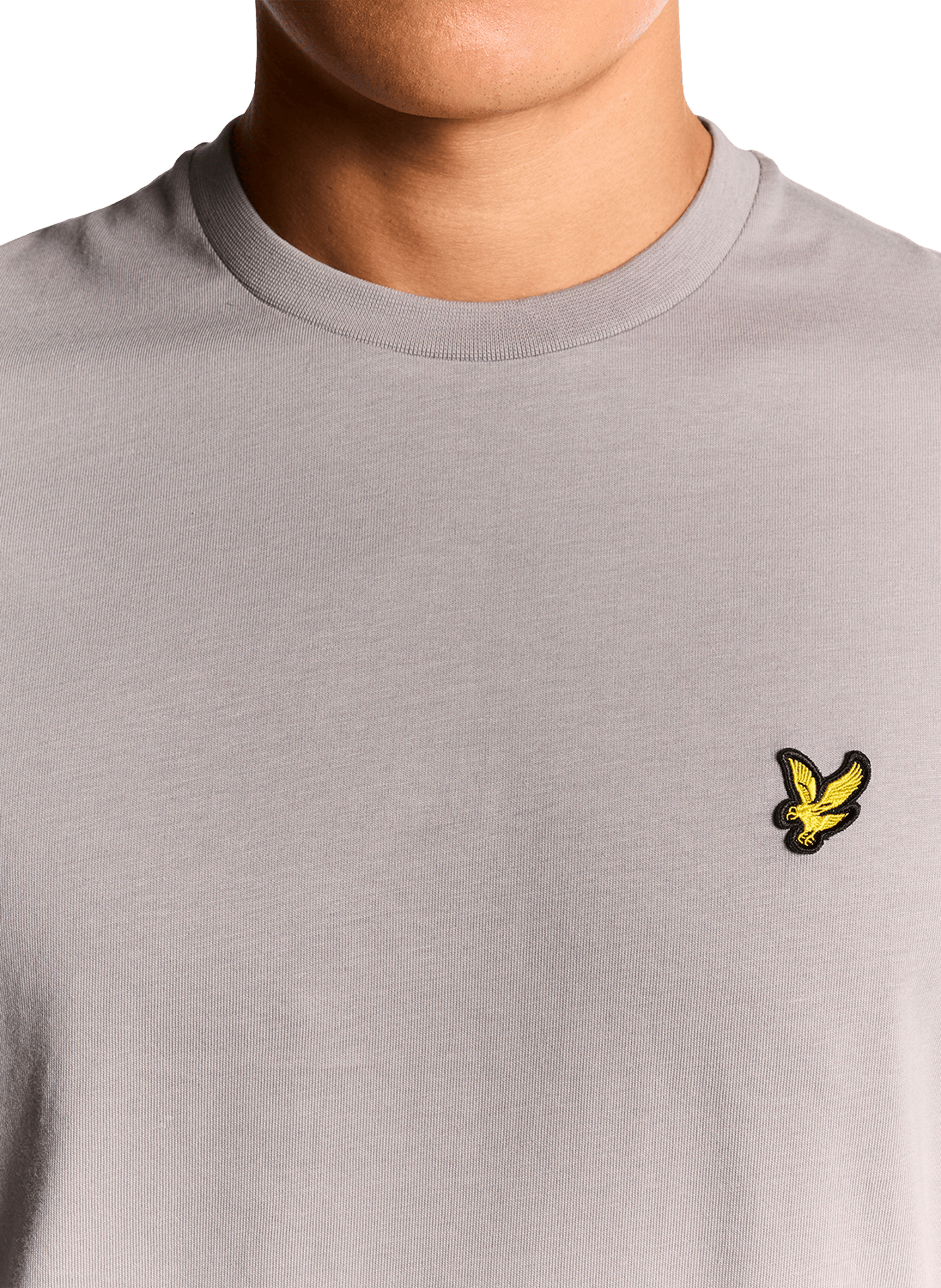T-shirt à col rond en coton LYLE & SCOTT Gris