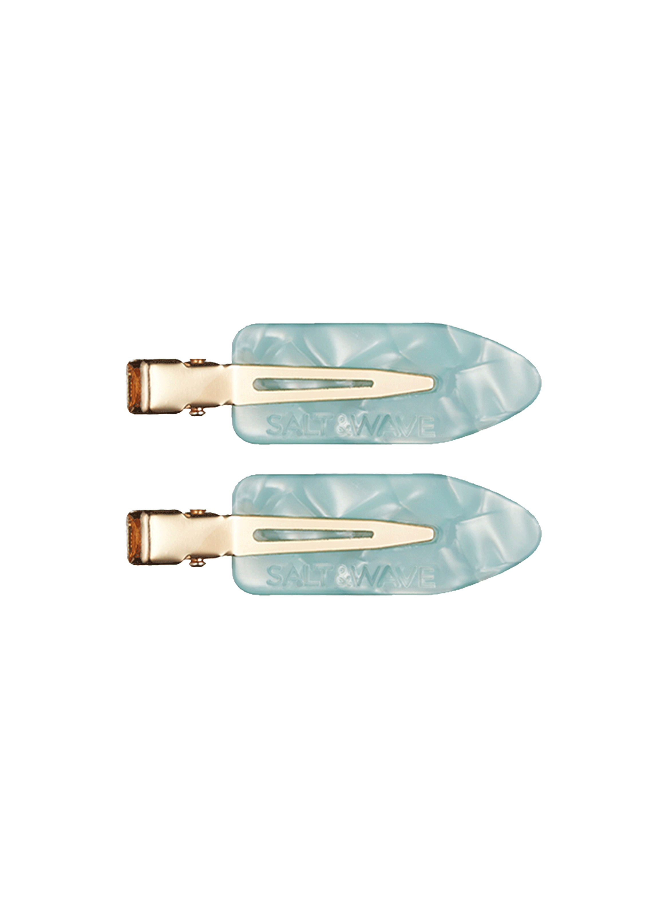 SALT & WAVE Backstage Clips en Aquamarine No color