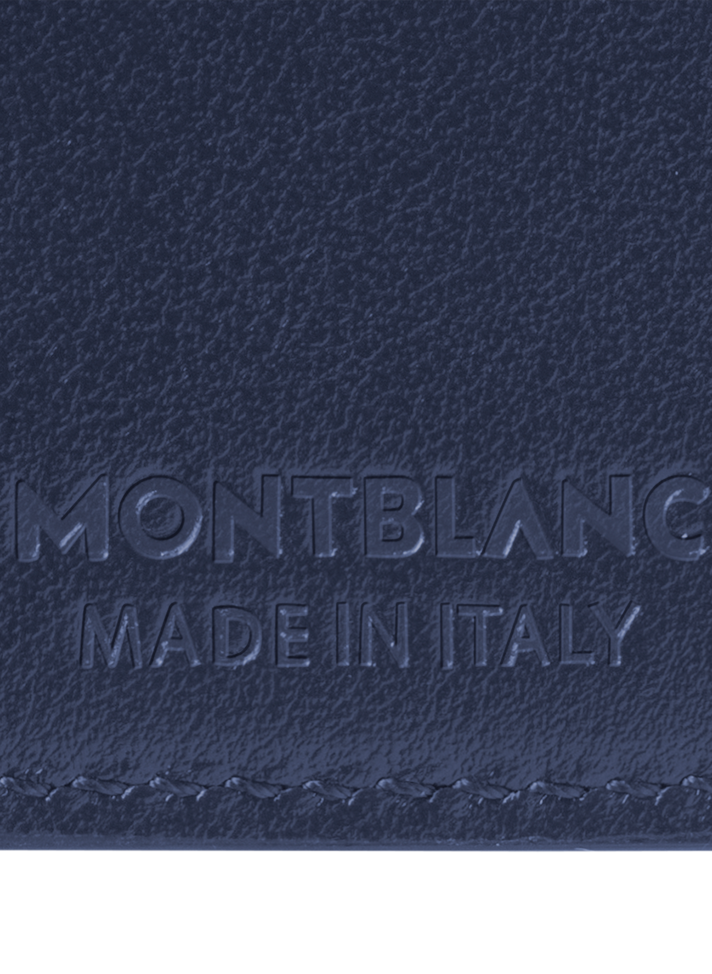 Porte-cartes en cuir compact MONTBLANC Bleu