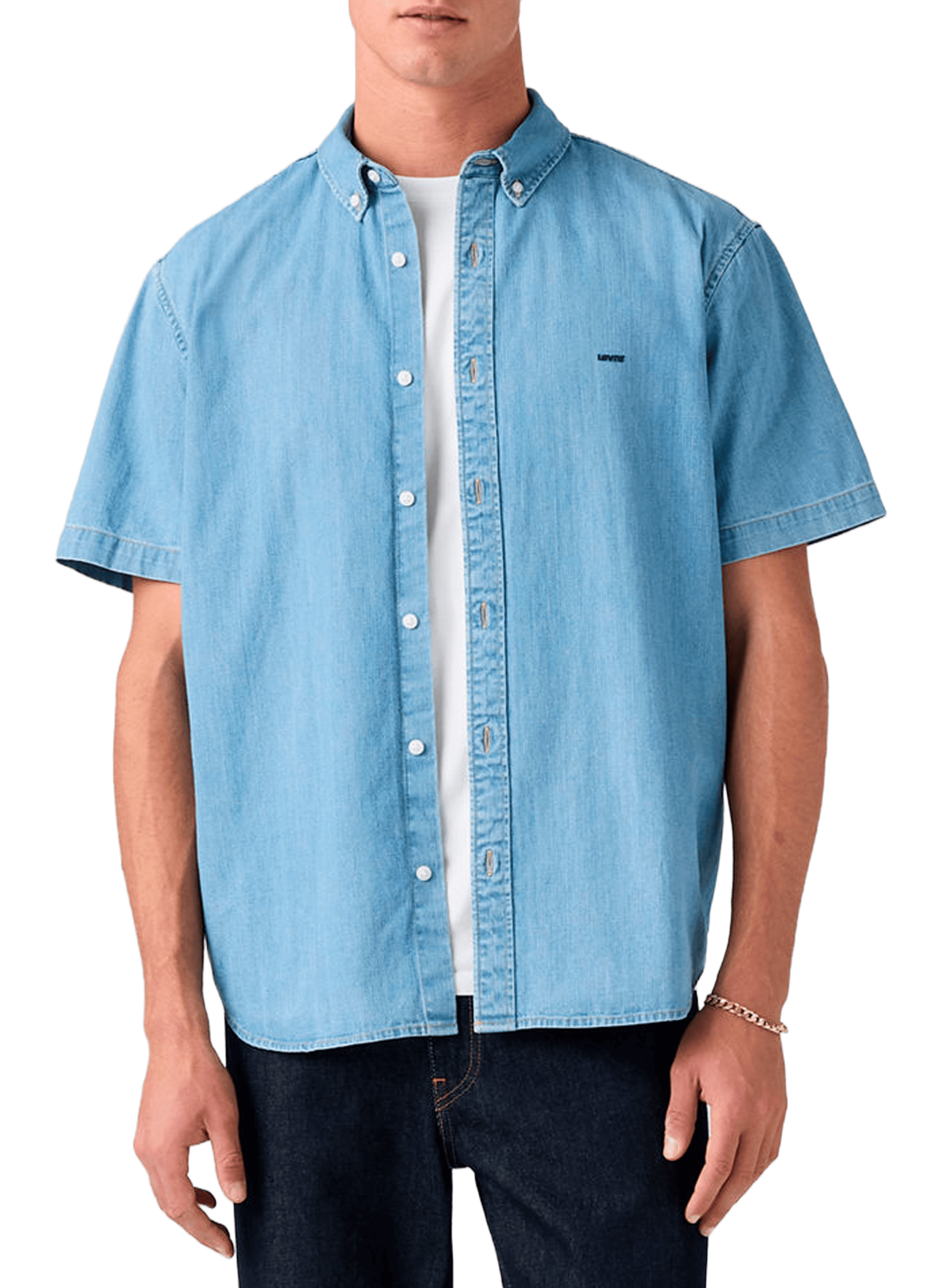 Chemise denim à manches courtes LEVI'S Bleu