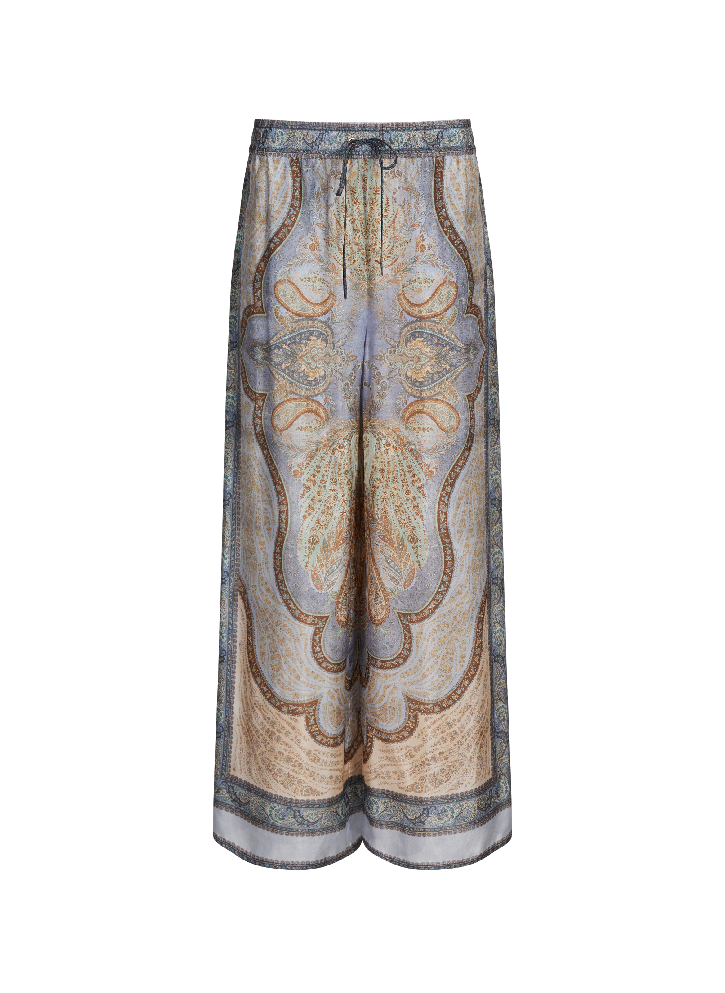 Printed silk fluid pants ZIMMERMANN Multicolour