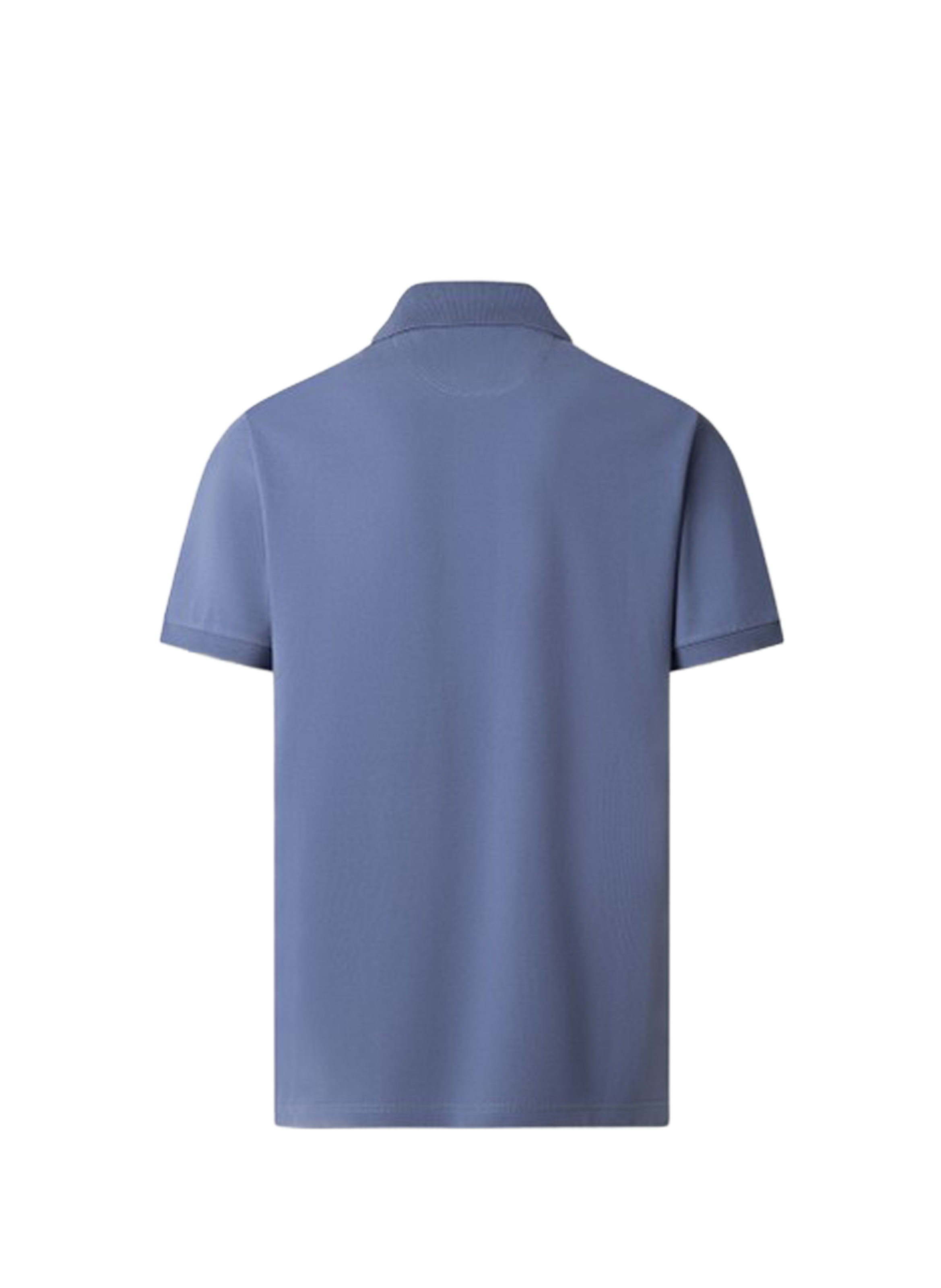 Polo à manches courtes en coton Bleu