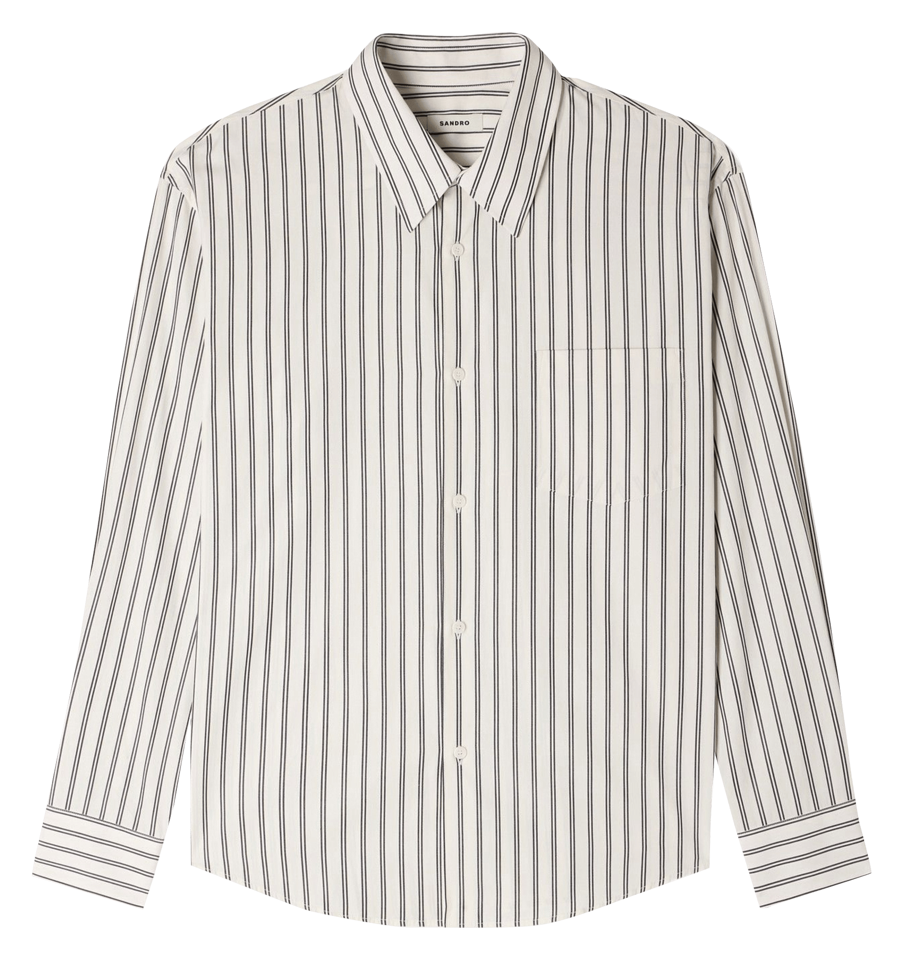 Chemise à rayures SANDRO Blanc