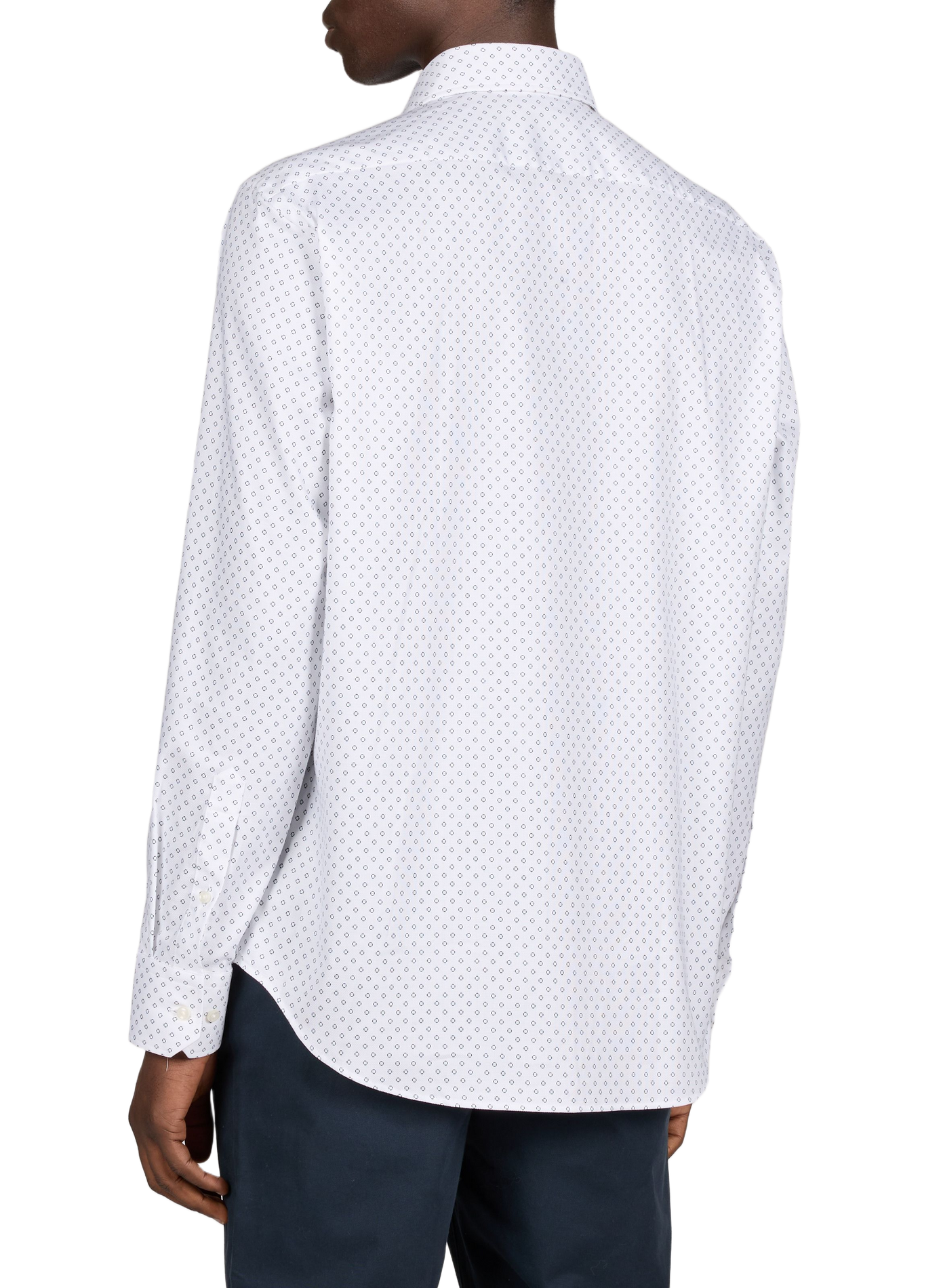 Joe patterned shirt in blended cotton BOSS White