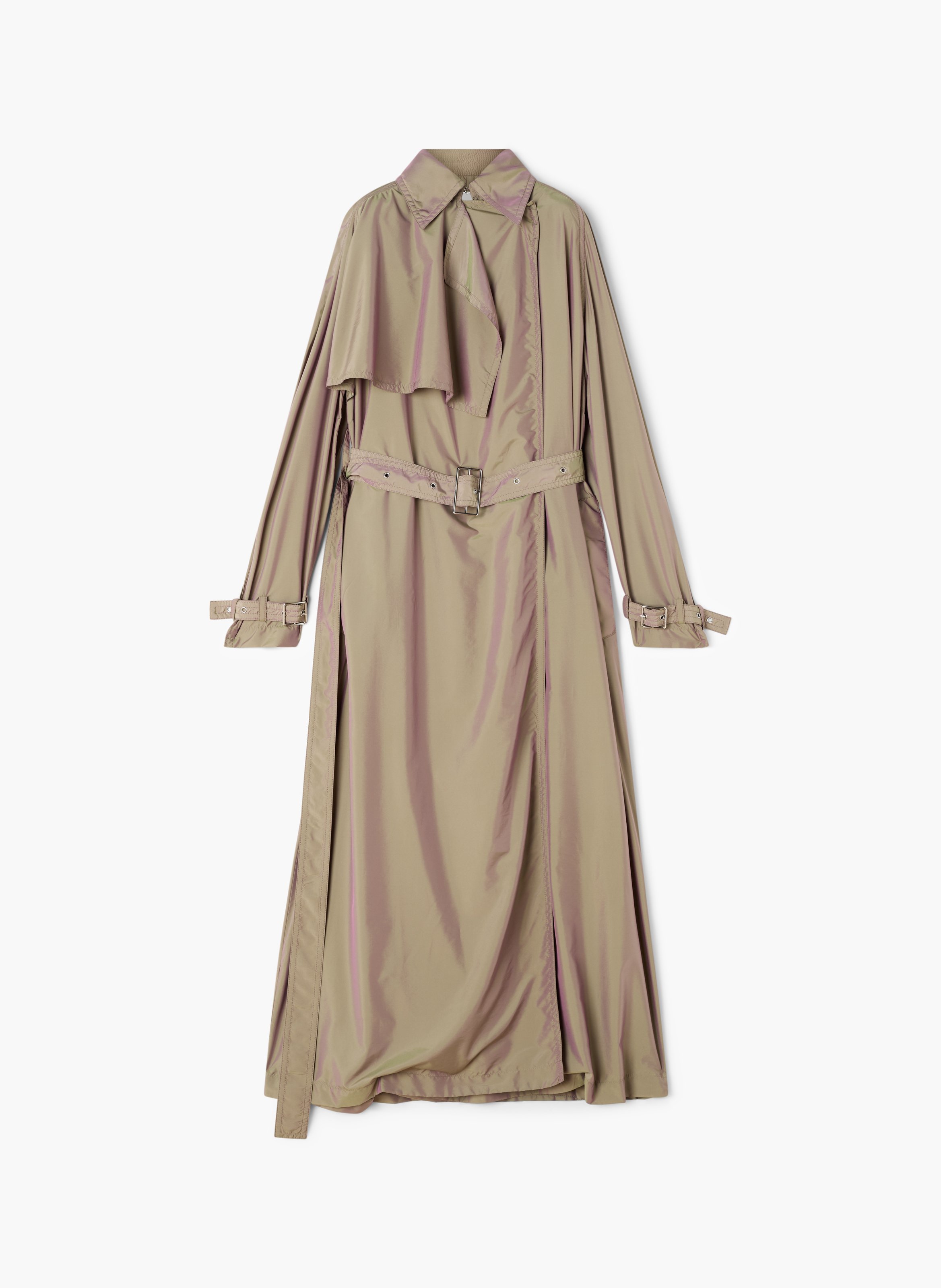 Trench fluide en taffetas LANVIN Beige