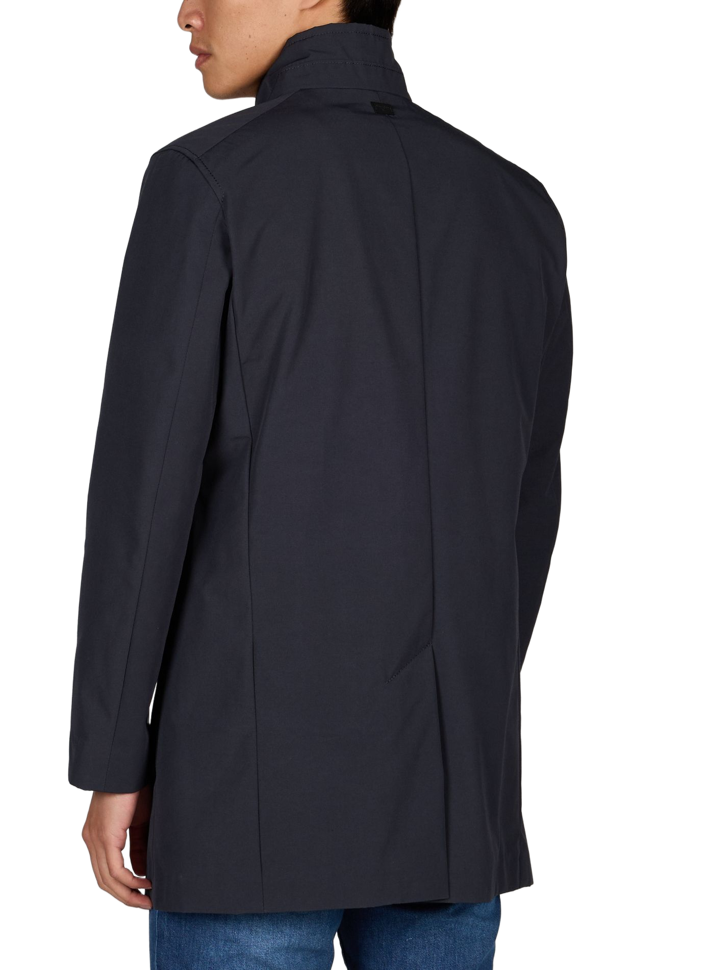 Cappotto dritto con collo alto STRELLSON Blu