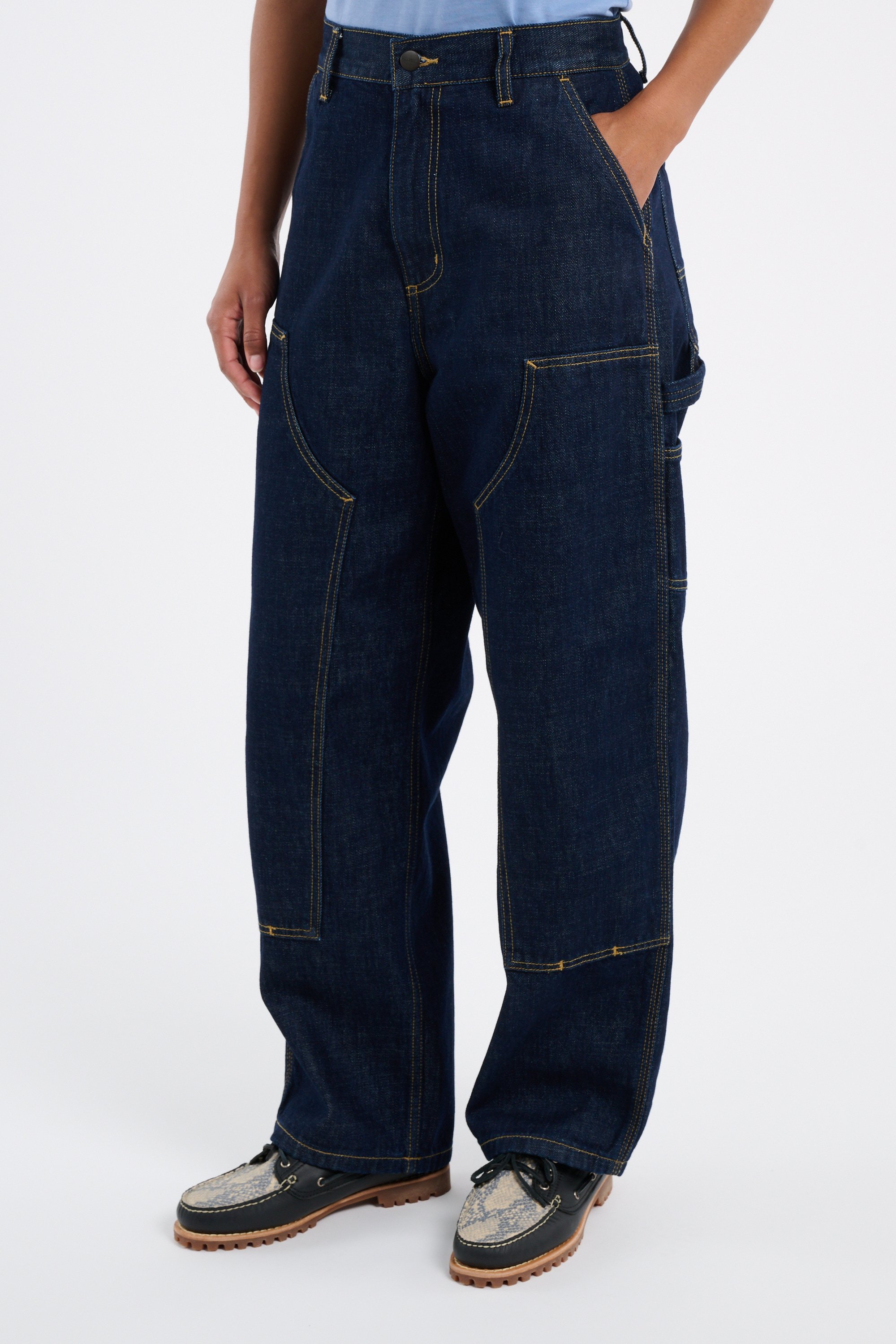 Jean w' brandon double knee pant CARHARTT WIP Bleu