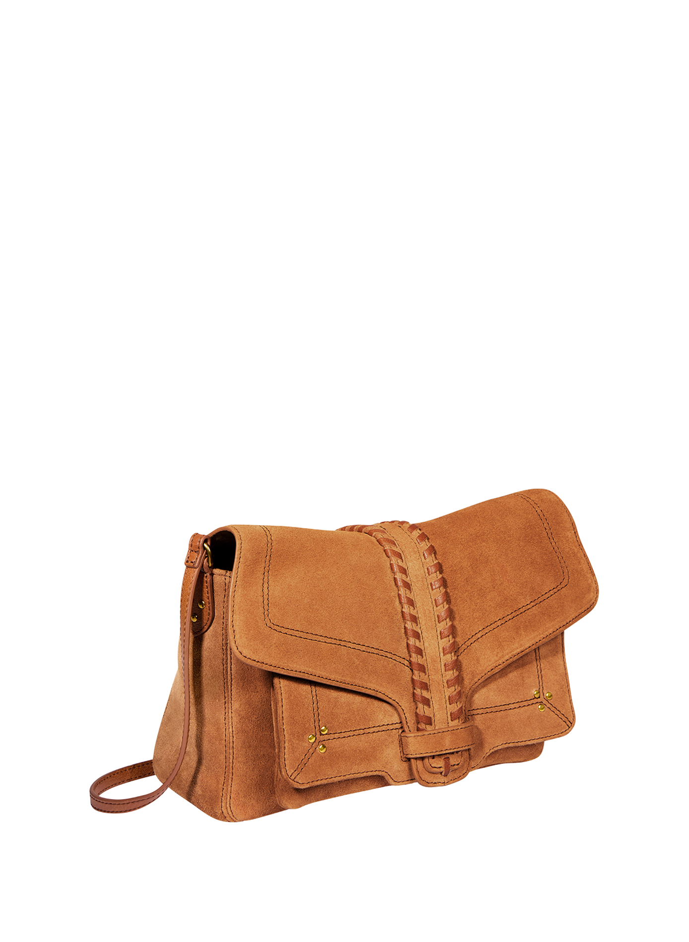 Sac épaule en cuir suédé JÉRÔME DREYFUSS Marron