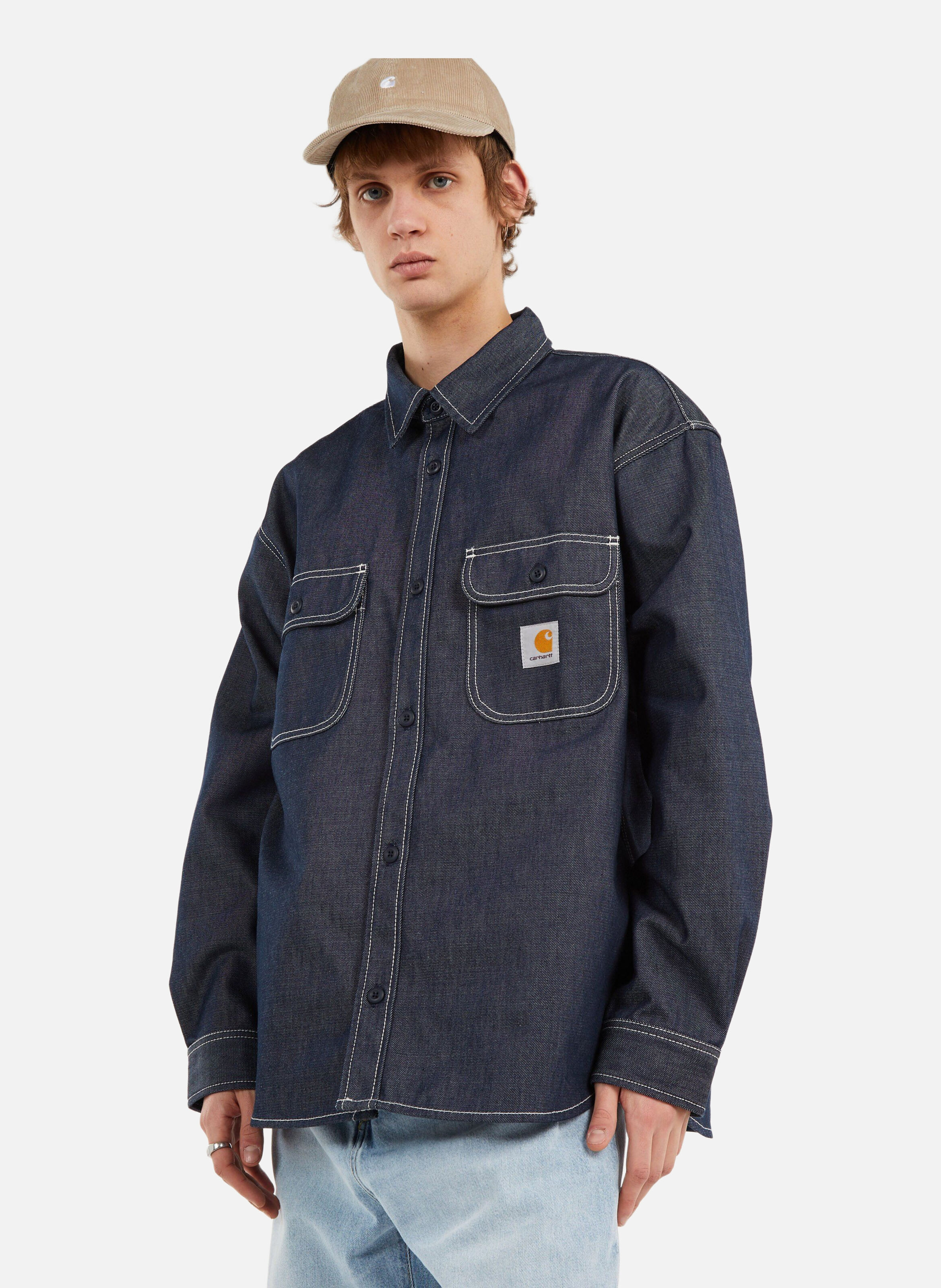 Veste tigan shirt jac CARHARTT WIP Bleu