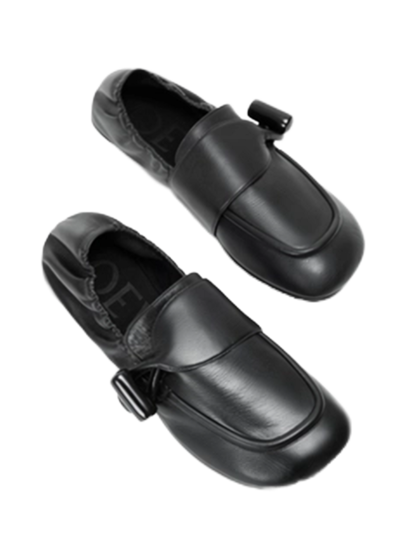 Mocassins Toggle en cuir de veau lisse brillant LOEWE Noir