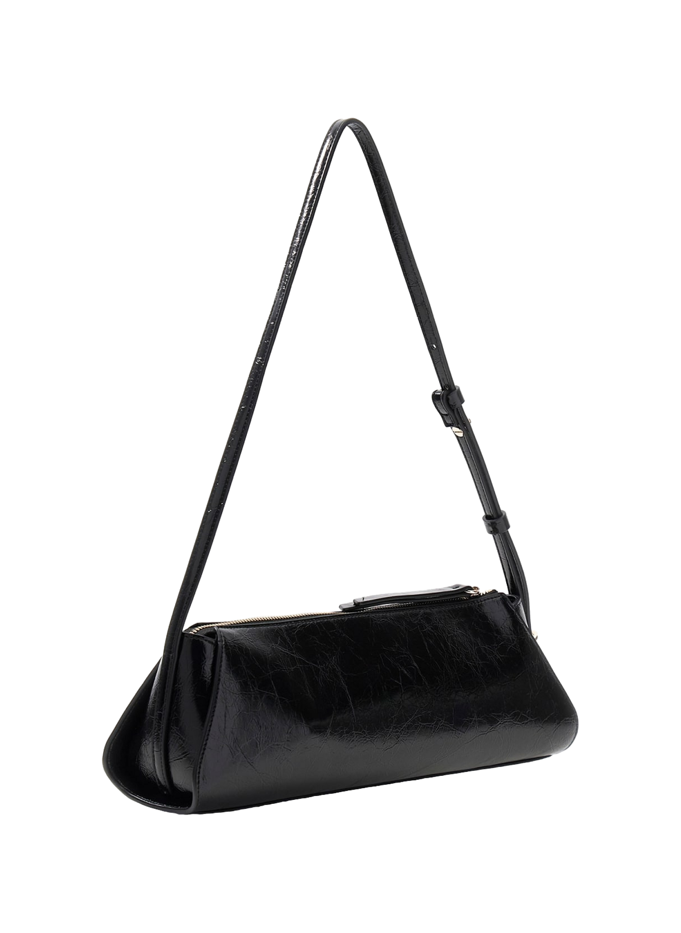 Crackled Patent Leather Bag Xena GUESS Black