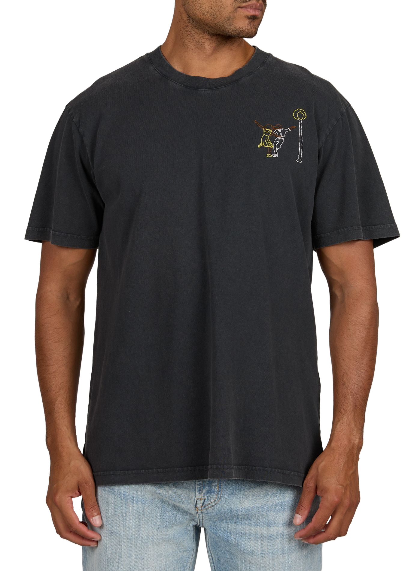 Patureau "Lalaladog" Cotton T-shirt MAISON LABICHE Black