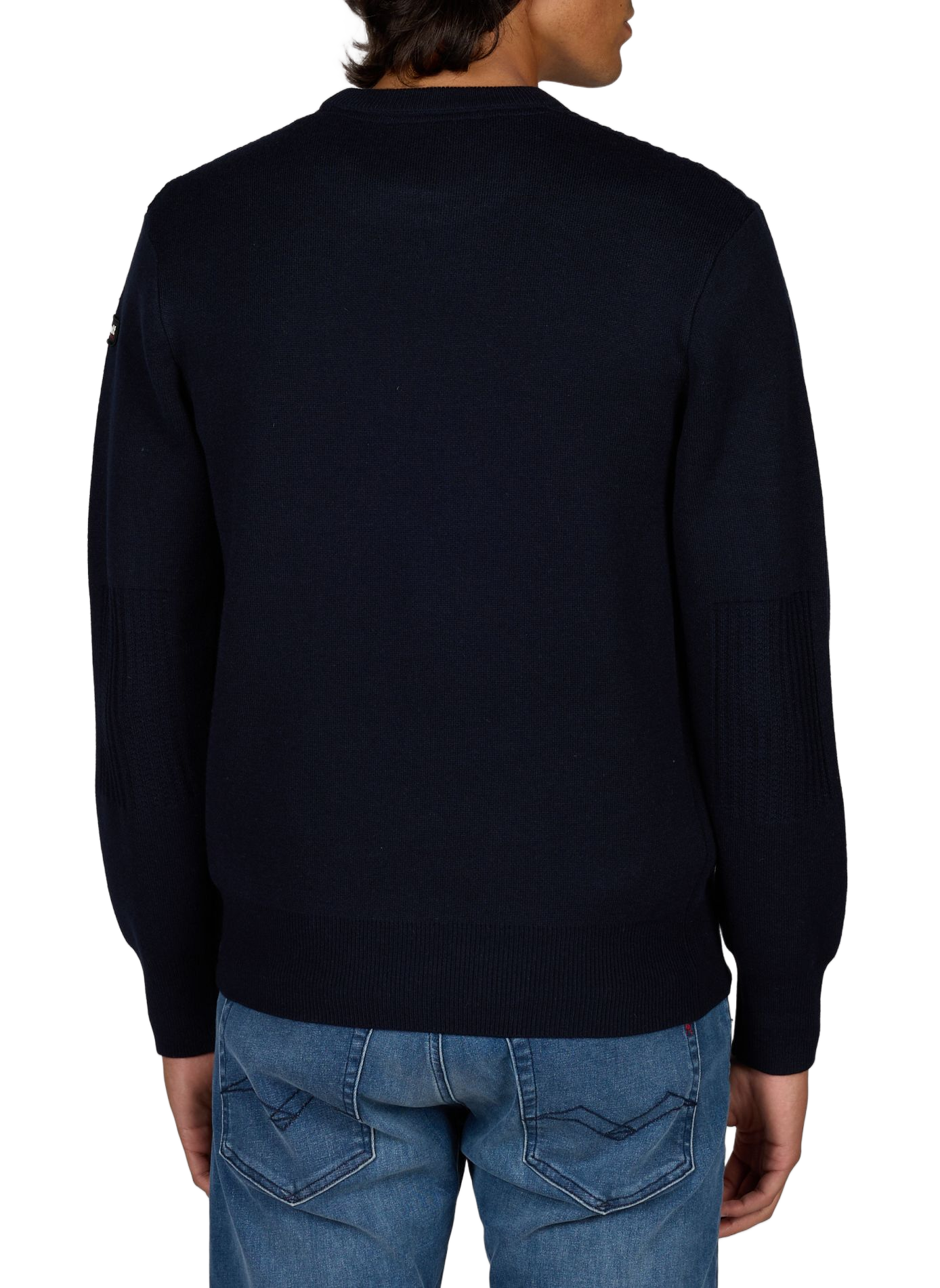 Pull en maille à logo SCHOTT Bleu