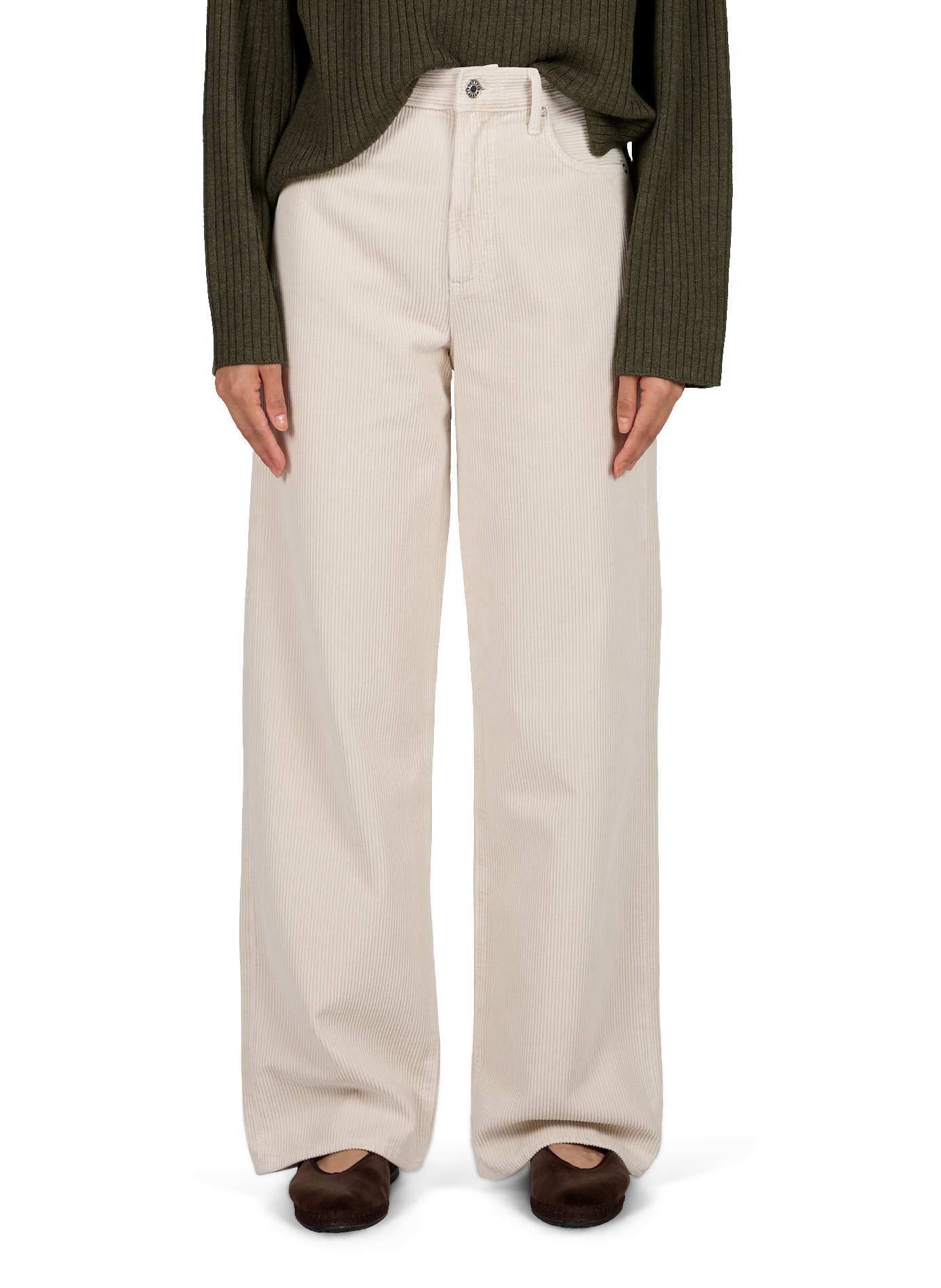 Wide corduroy cotton trousers AGOLDE