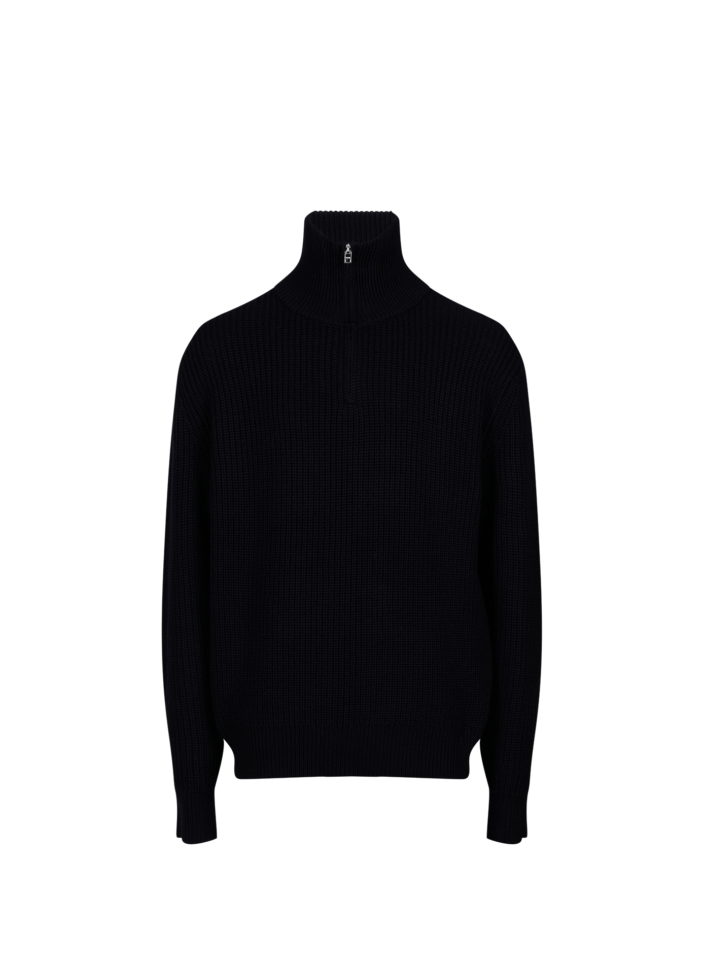 Wool ribbed turtleneck sweater. A.P.C. Blue