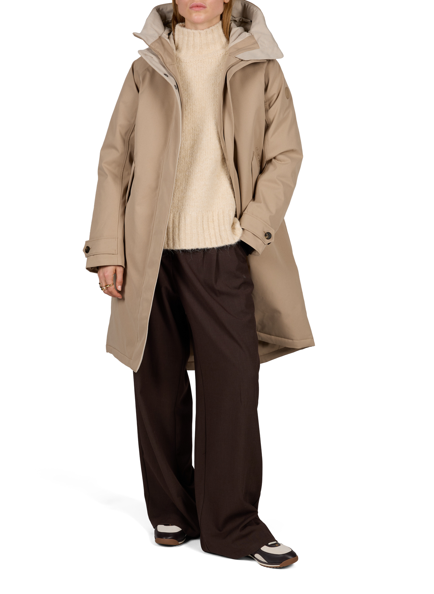 Oversized high-neck sweater ARTLOVE Beige