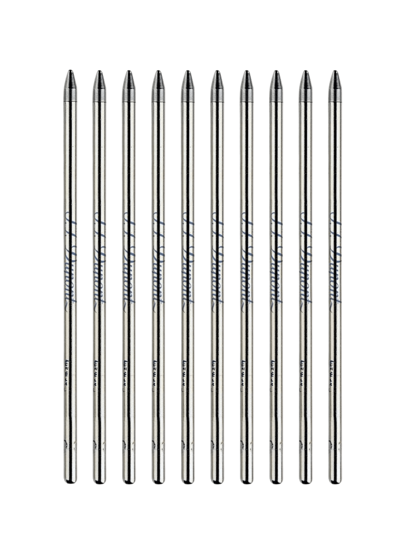 Box of 10 ballpoint pen refills S.T. DUPONT Blue