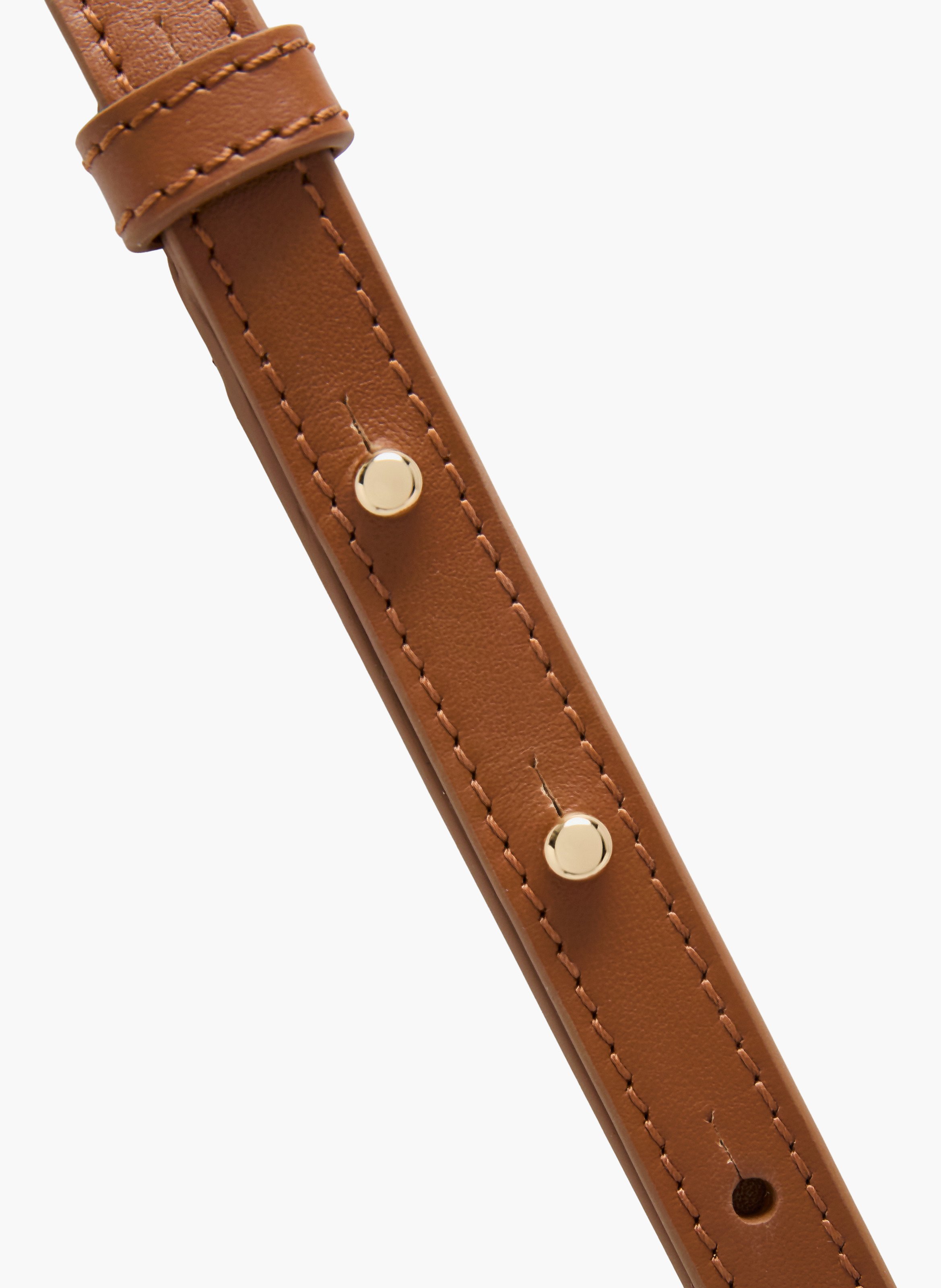 Bandoulière amovible et réglable en cuir. LANCEL Beige