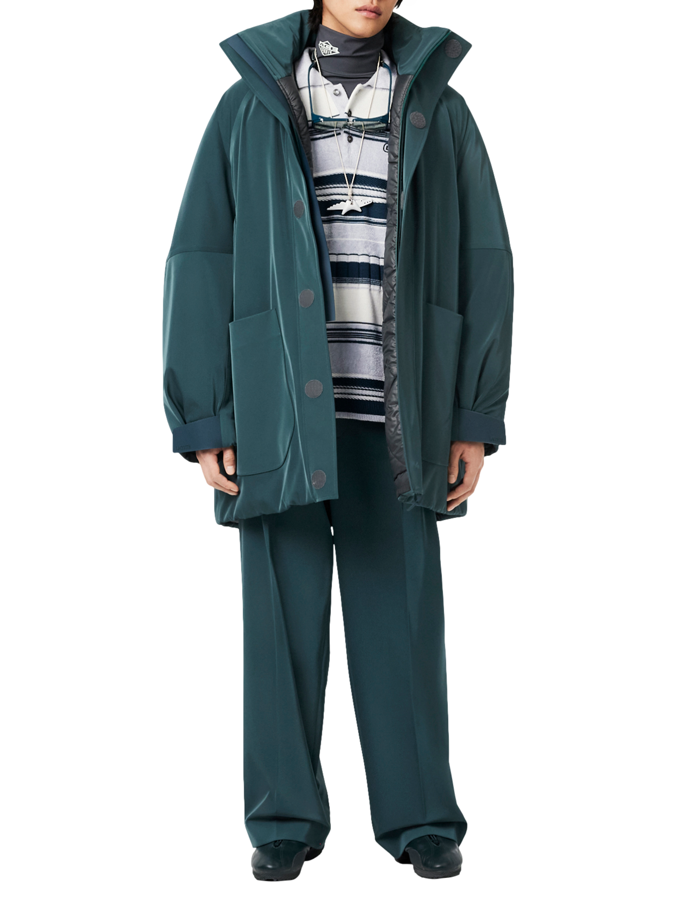 Einfarbiger ORLY Parka mit Stehkragen LACOSTE Blau