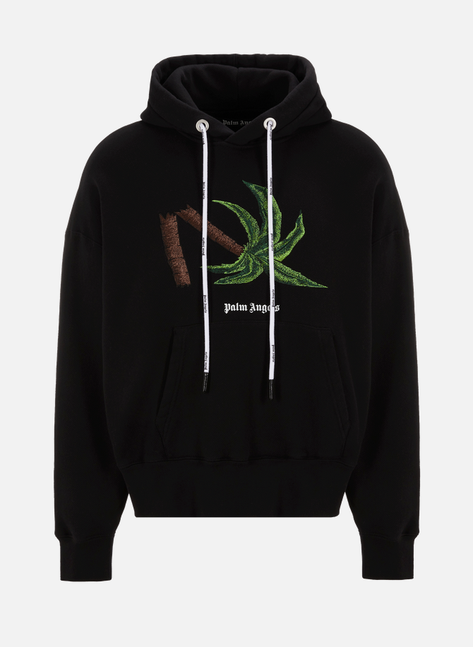 Cotton hoodie with logo PALM ANGELS