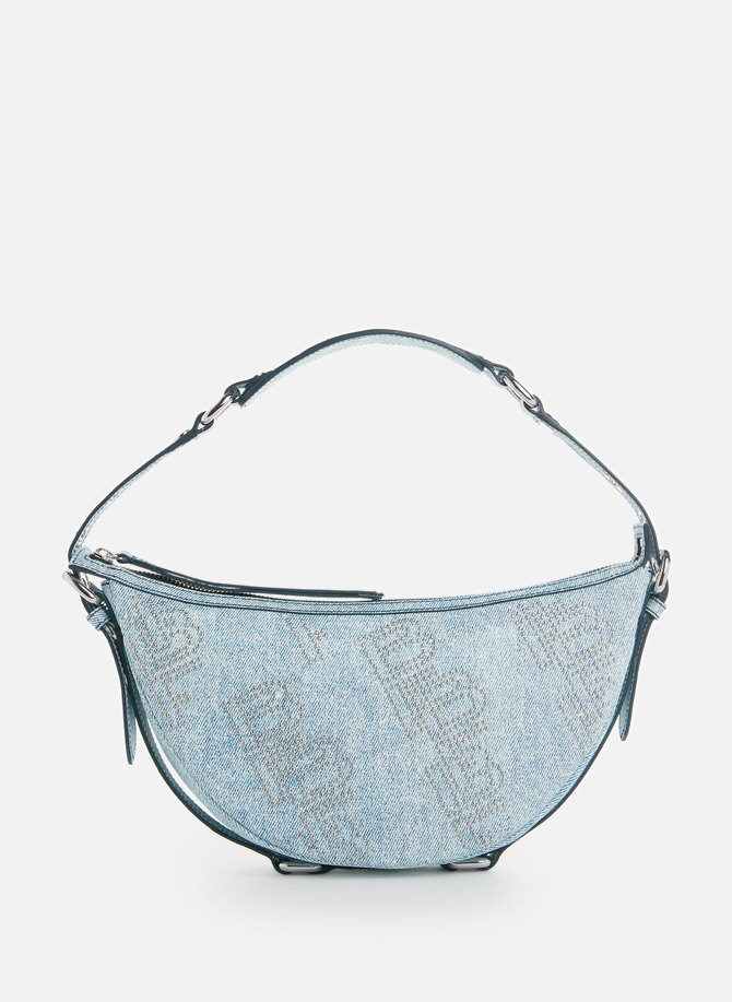 حقيبة كتف Gib مصنوعة من جلد denim من ماركة BY FAR