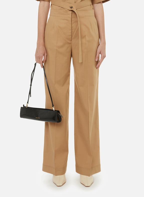 Lyocell straight trousers Brown by CALVIN KLEIN CALVIN KLEIN Lyocell straight trousers Brown