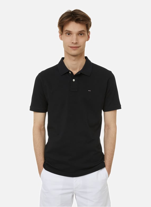 POLO UNI EN PIQUe DE COTON EDEN PARK pour HOMME Printemps