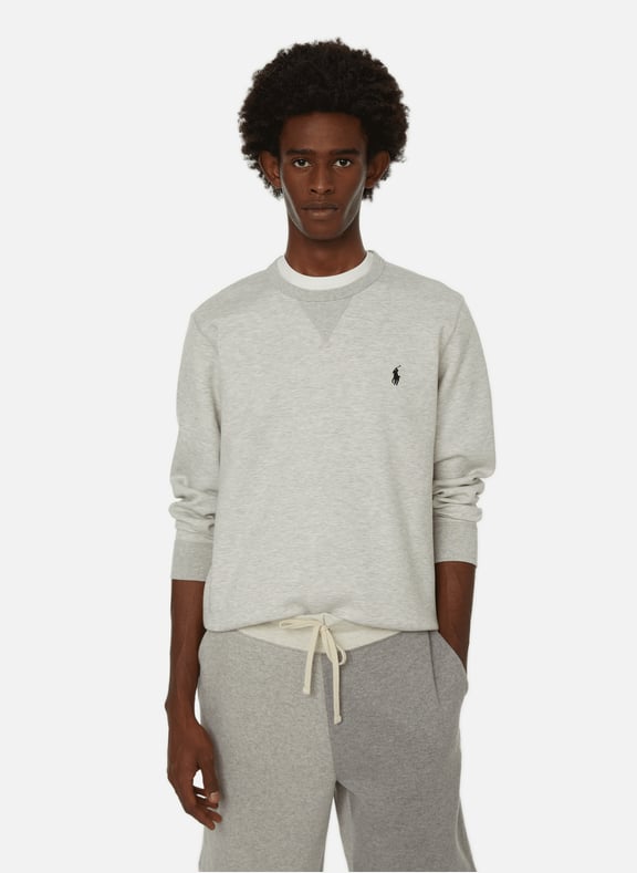 Cotton-blend round-neck sweatshirt Black by POLO RALPH LAUREN POLO RALPH LAUREN Cotton-blend round-neck sweatshirt Black