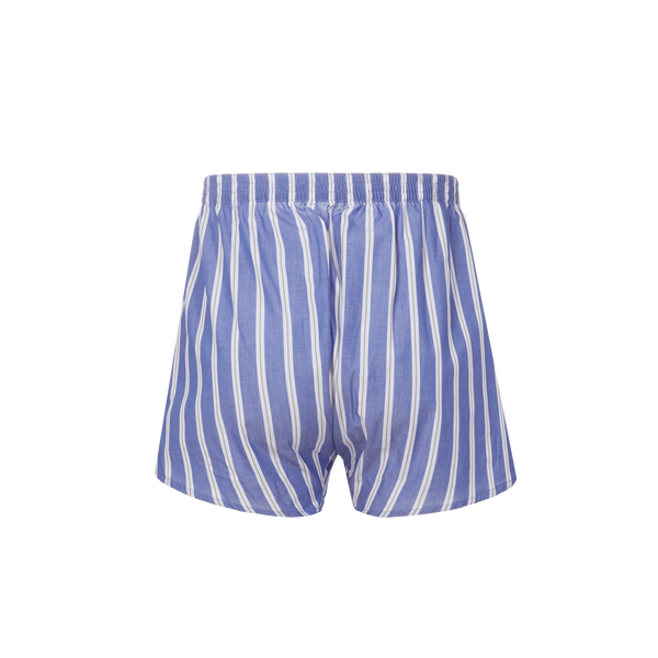 Eminence Check Cotton Boxer Shorts In Blue