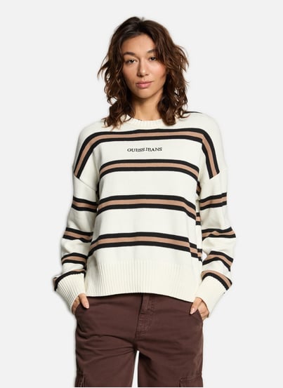 Guess striped sweater online