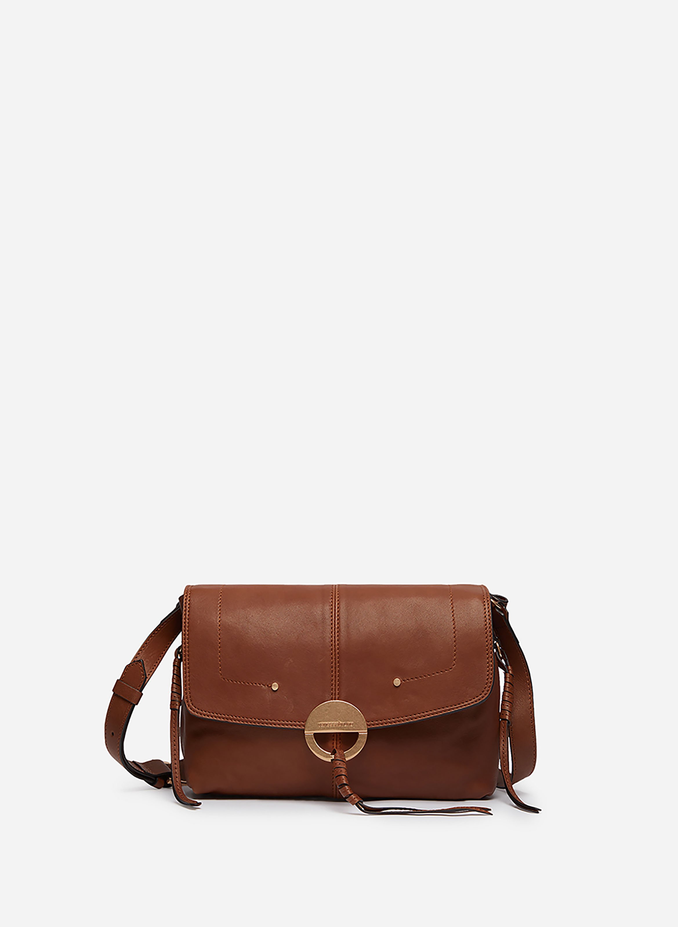 VANESSA BRUNO Grand sac othilia en cuir Marron