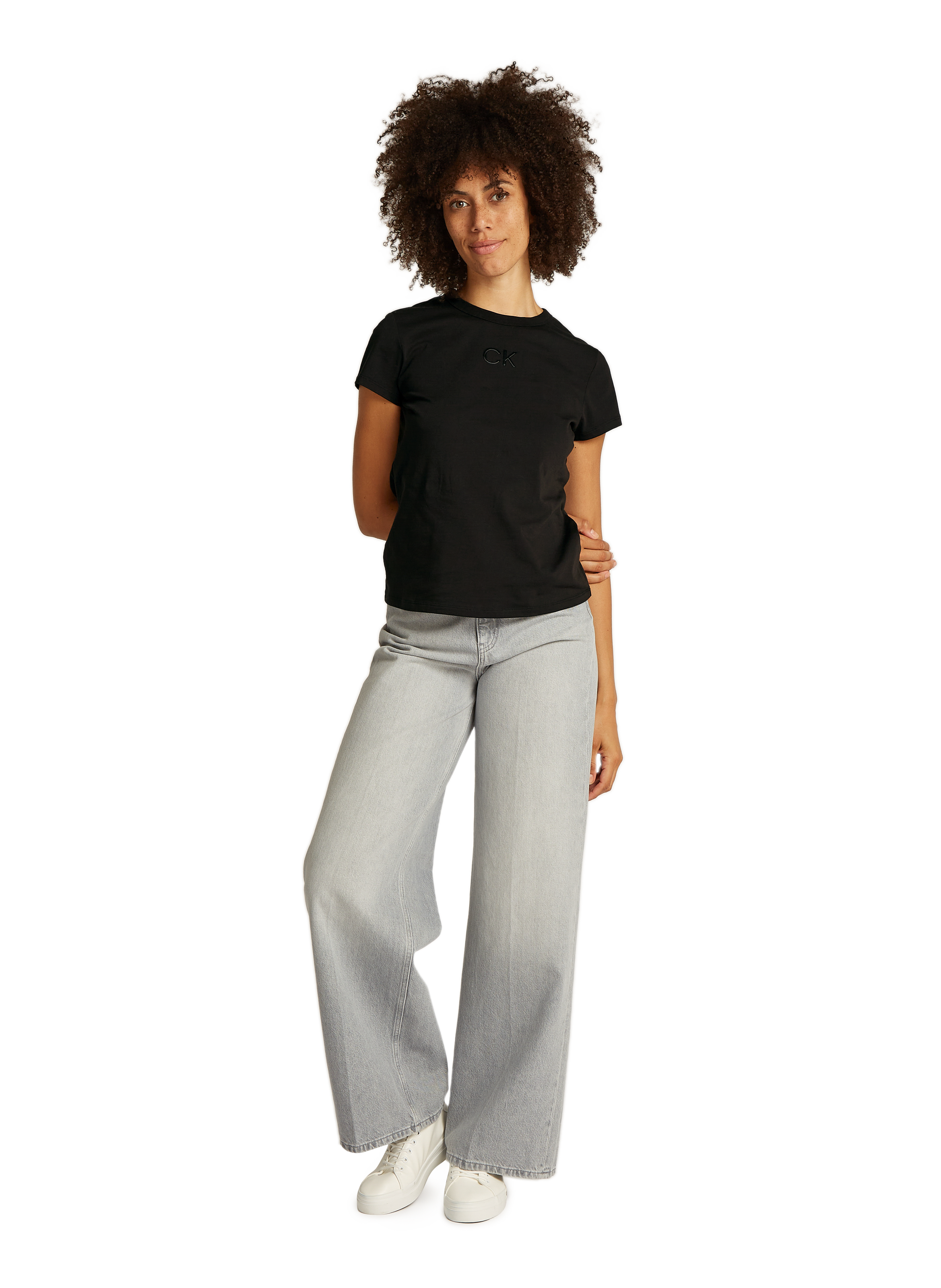 T-shirt en coton CALVIN KLEIN Noir