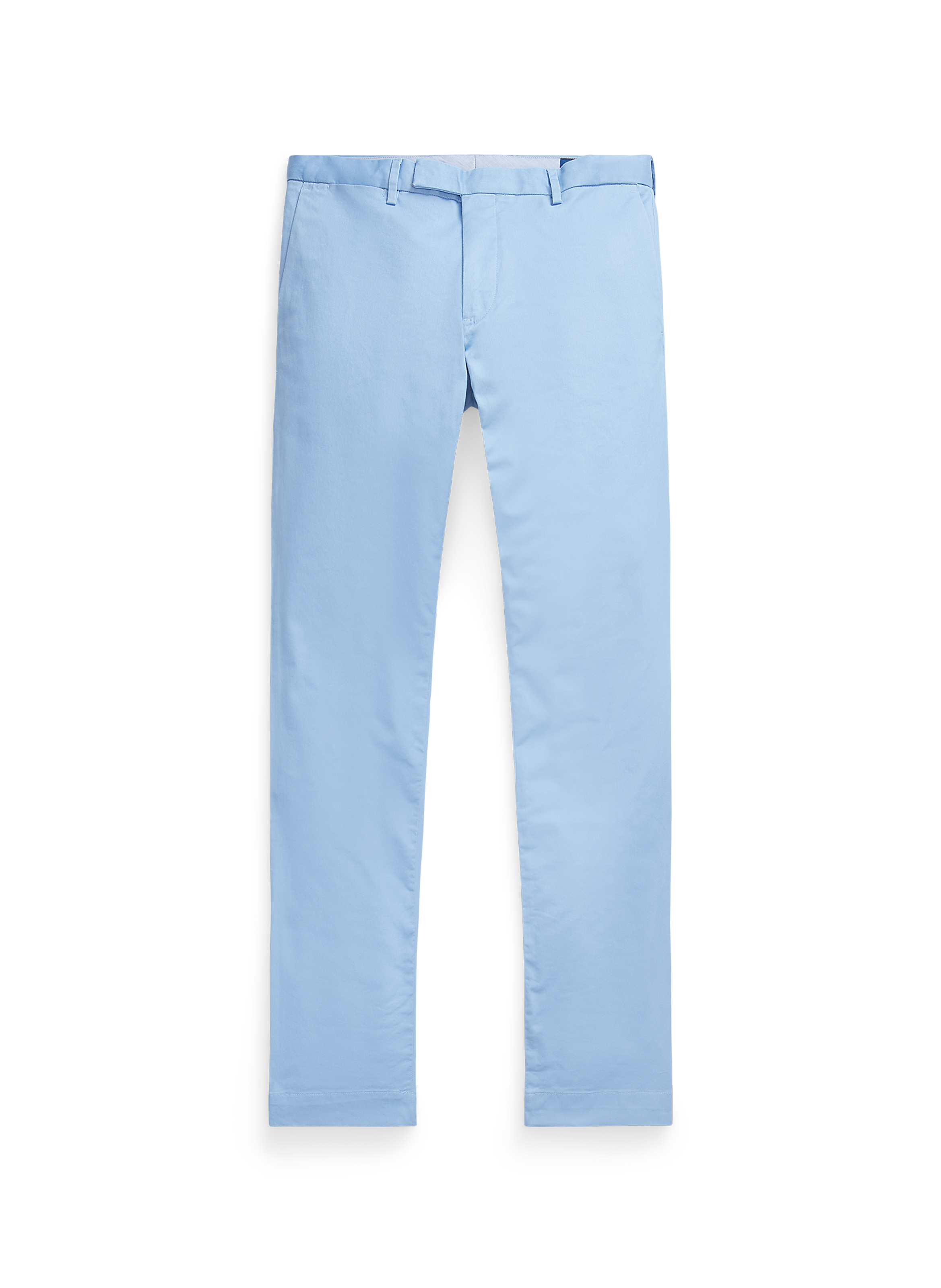 Pantalon droit en coton POLO RALPH LAUREN Bleu