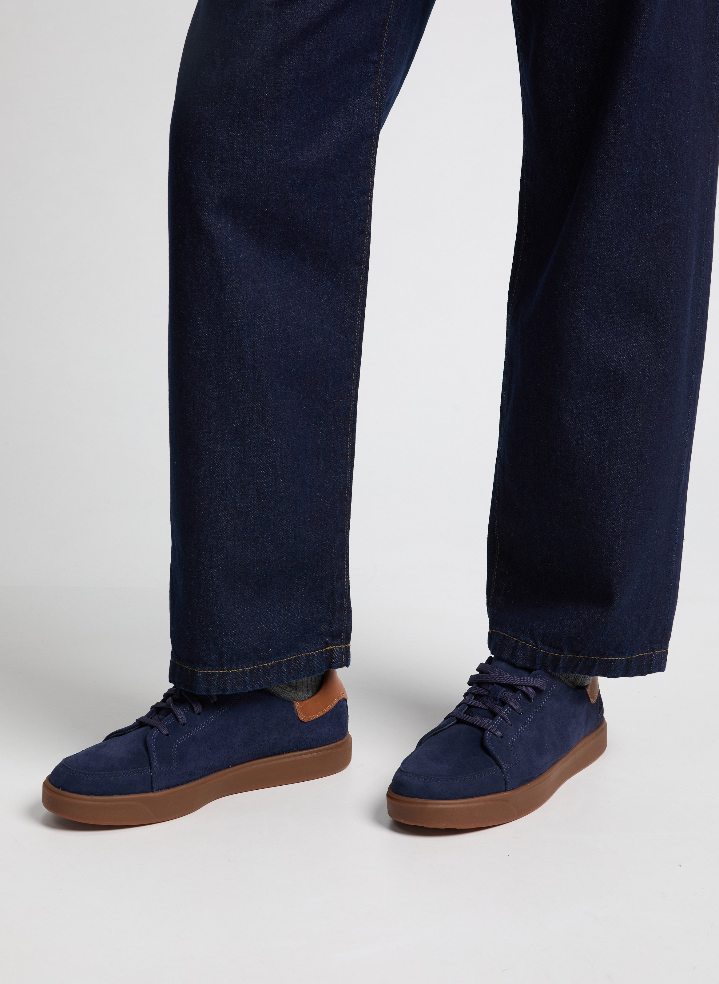 Emerson Street Lace Suede Leather Sneakers TIMBERLAND Blue