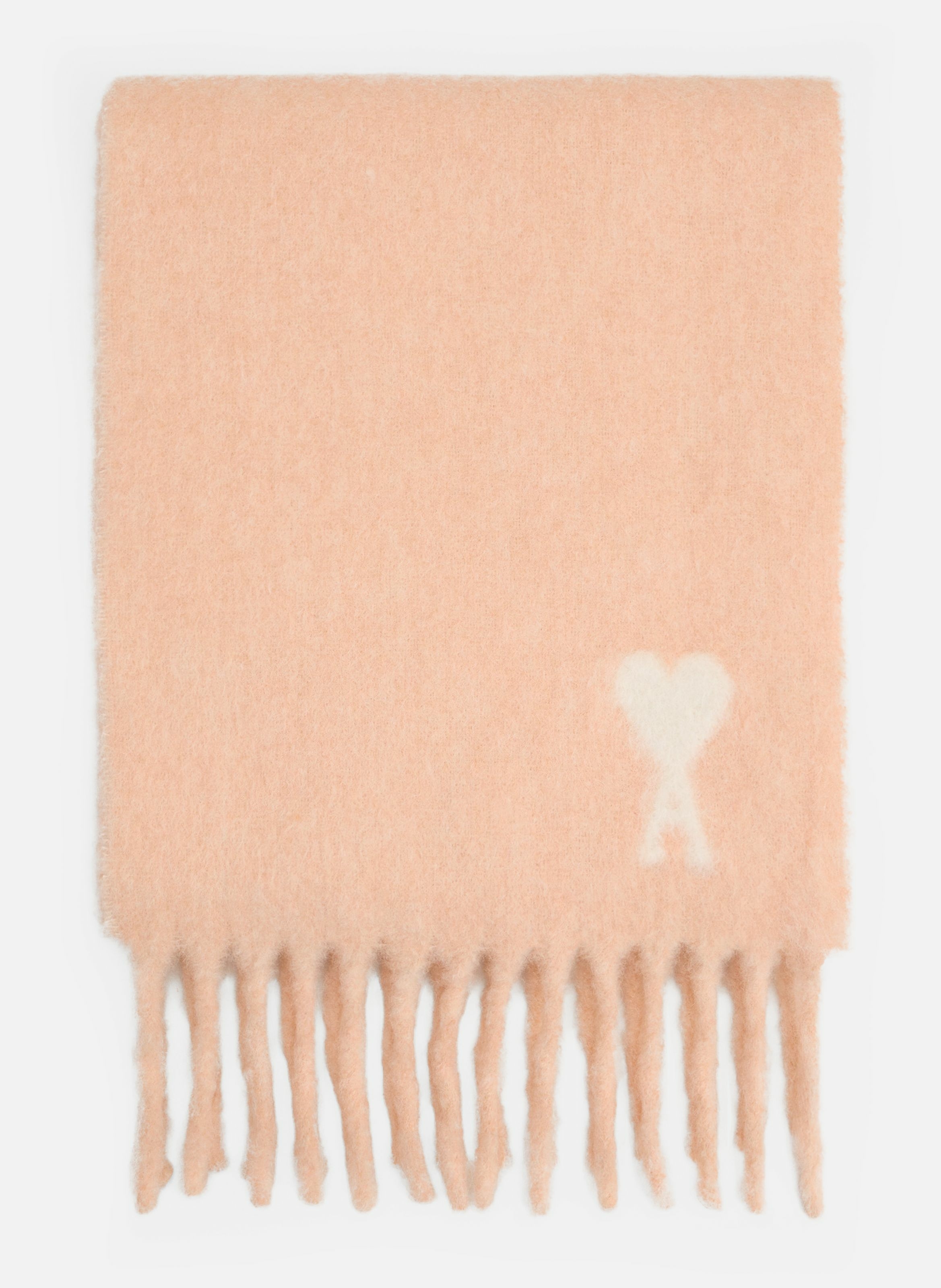 Echarpe ami de coeur en alpaga unisexe AMI PARIS Rose
