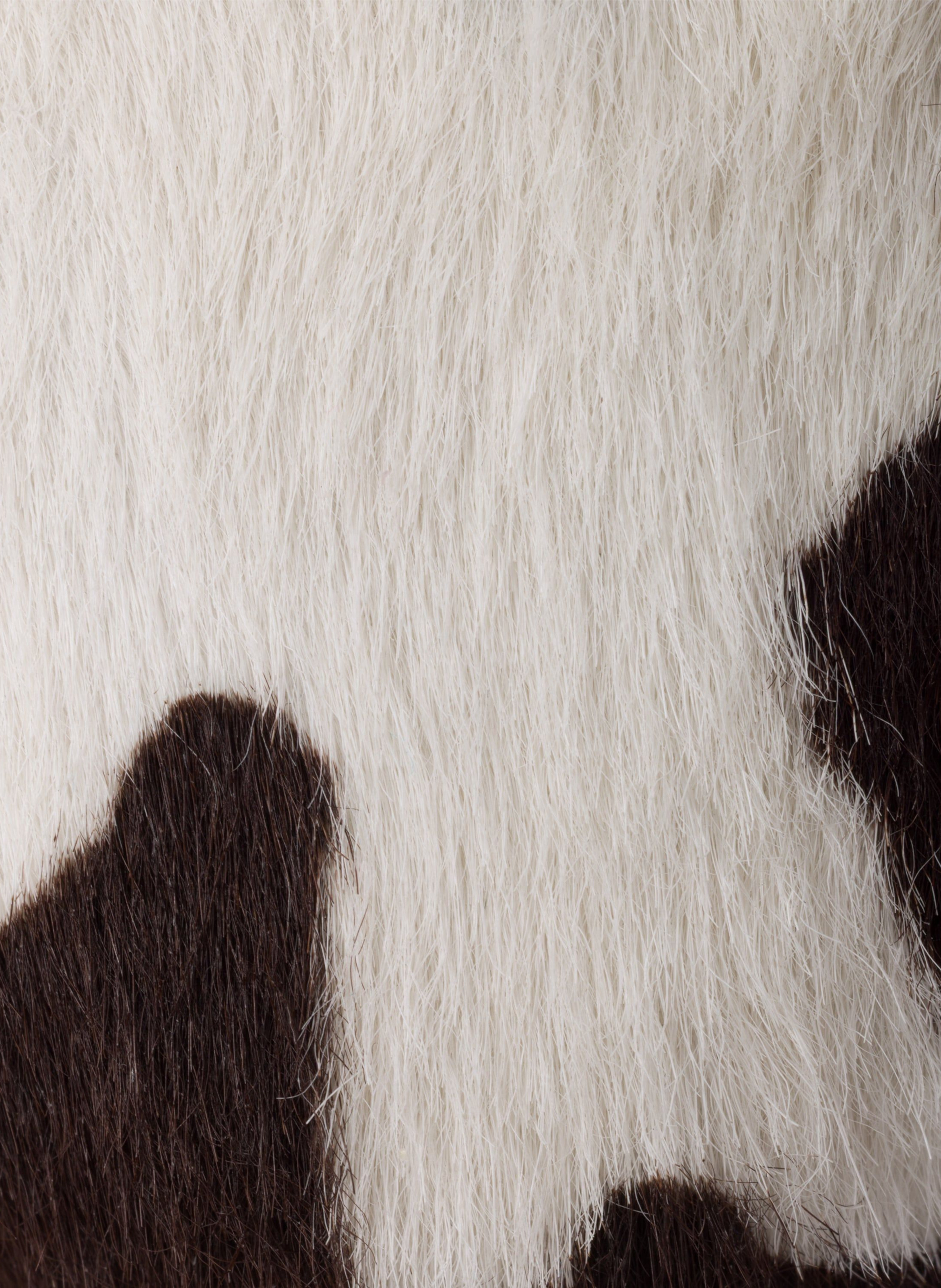 Ballerines en cuir imprimé PRADA Blanc