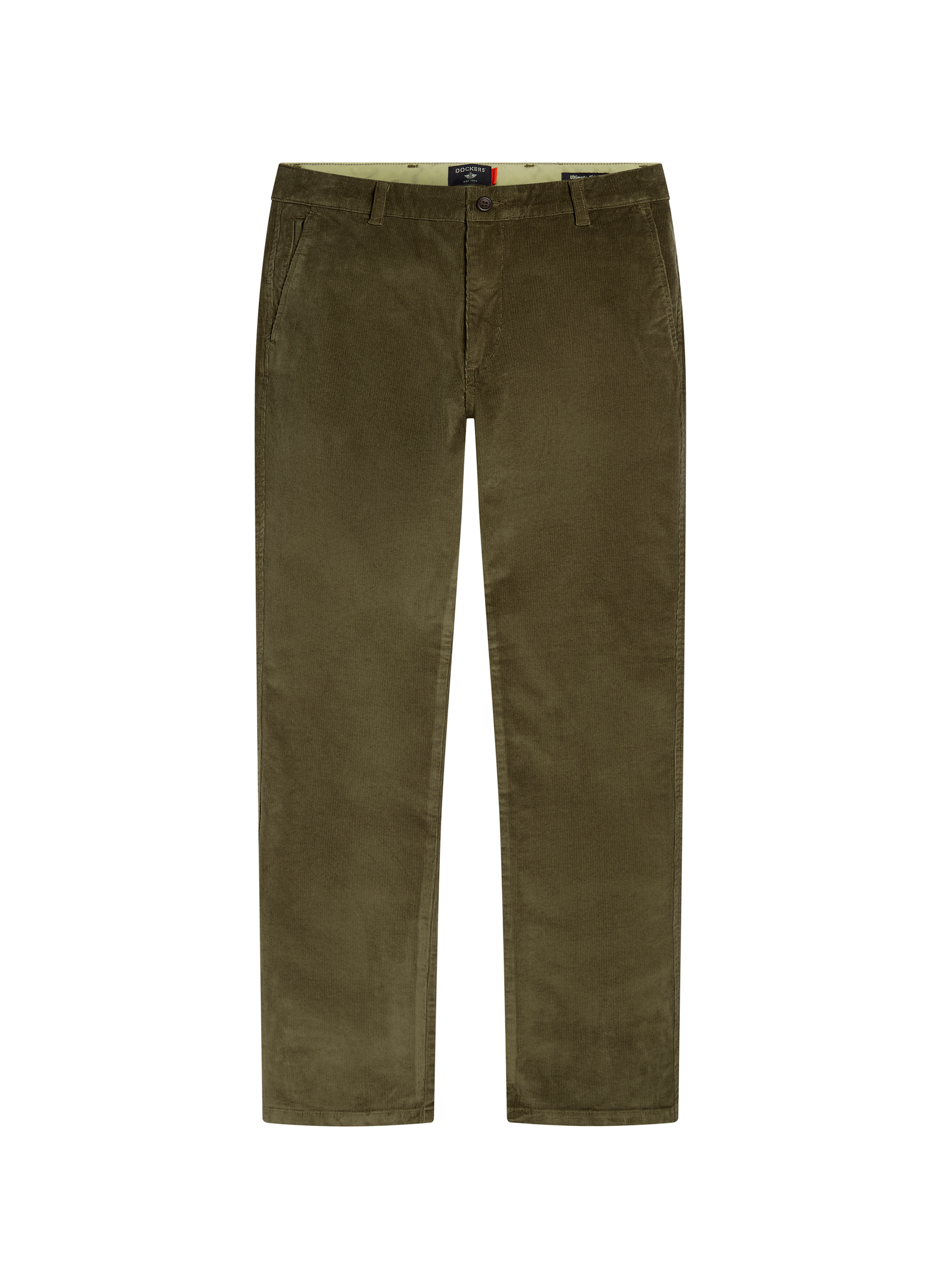 Pantalon droit en coton DOCKERS Kaki