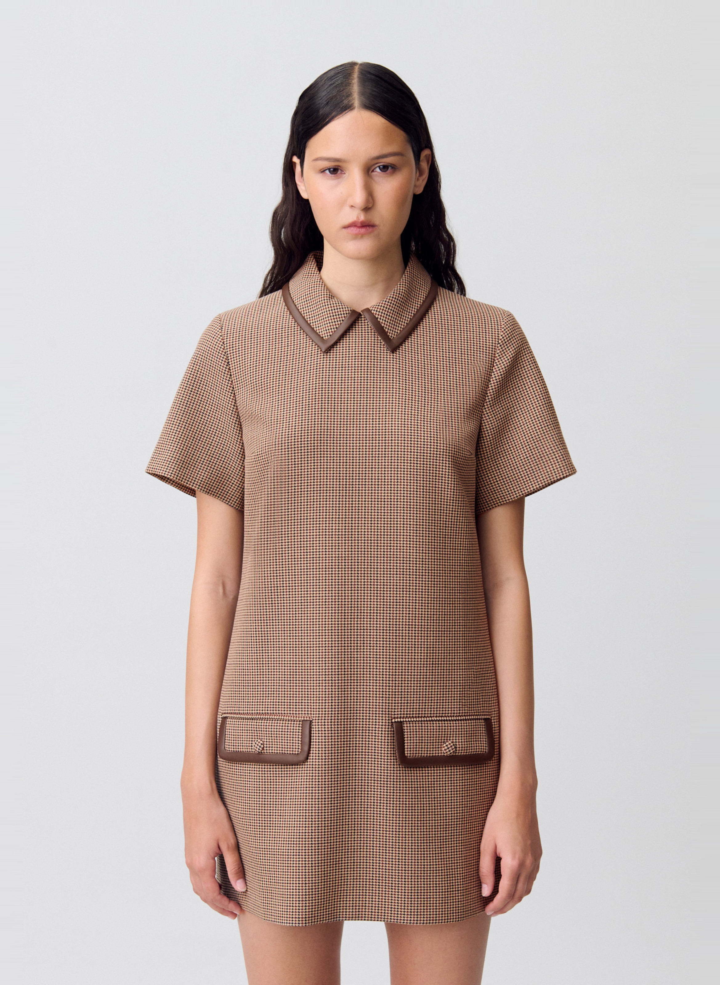 Robe courte droite col classique rila CLAUDIE PIERLOT Multicolore