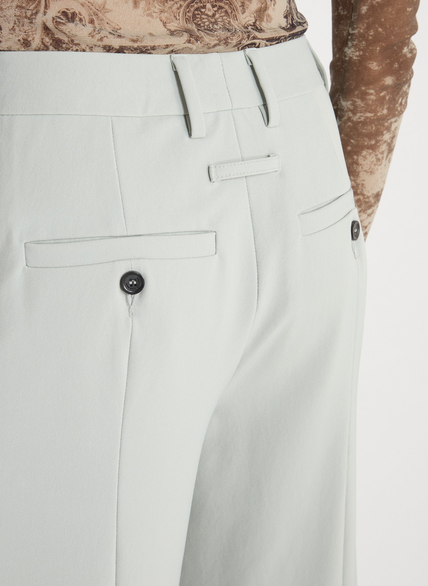 Straight cut stirrup pants JEAN PAUL GAULTIER Grey