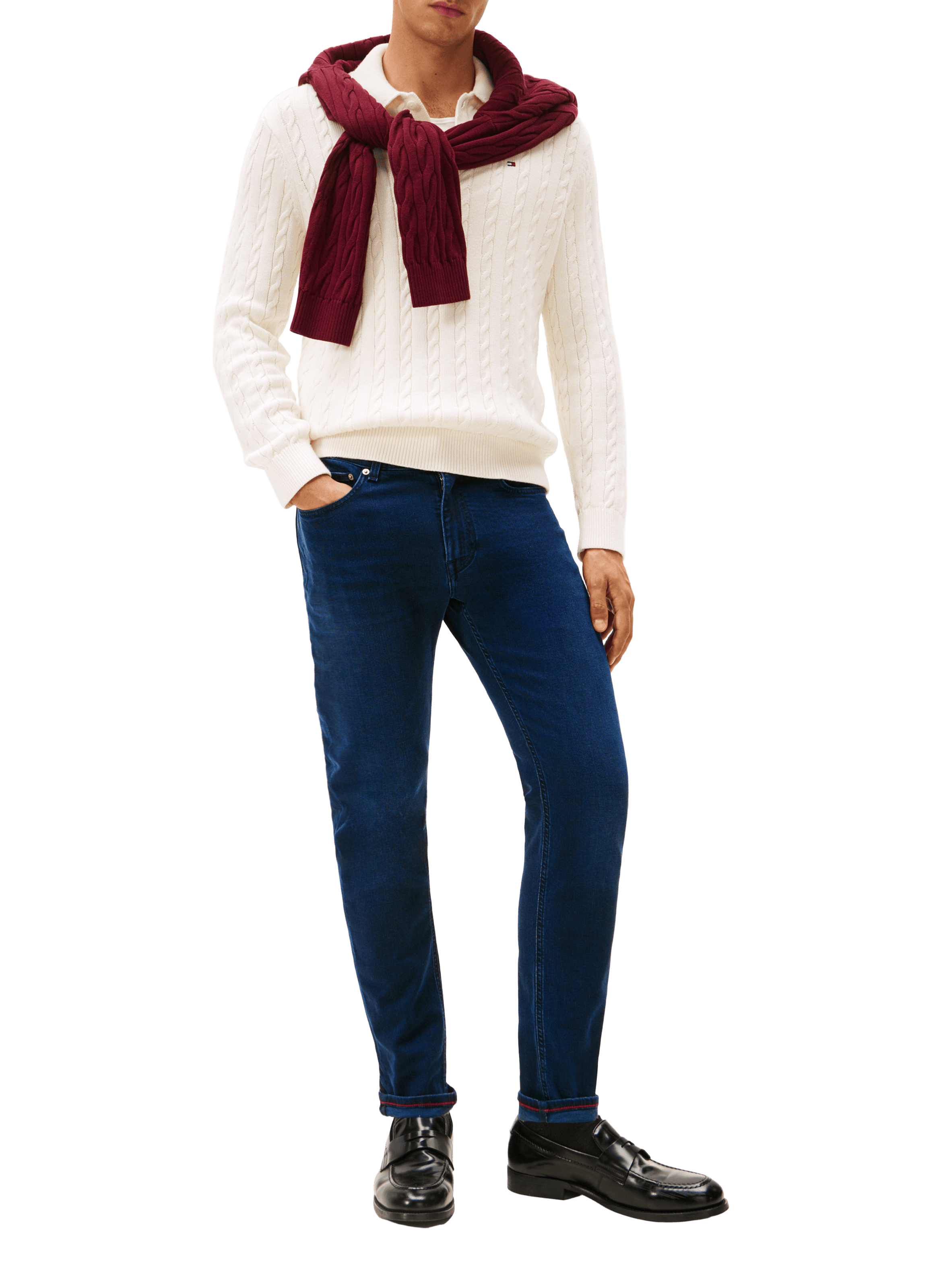 Cotton-blend jeans TOMMY HILFIGER Blue